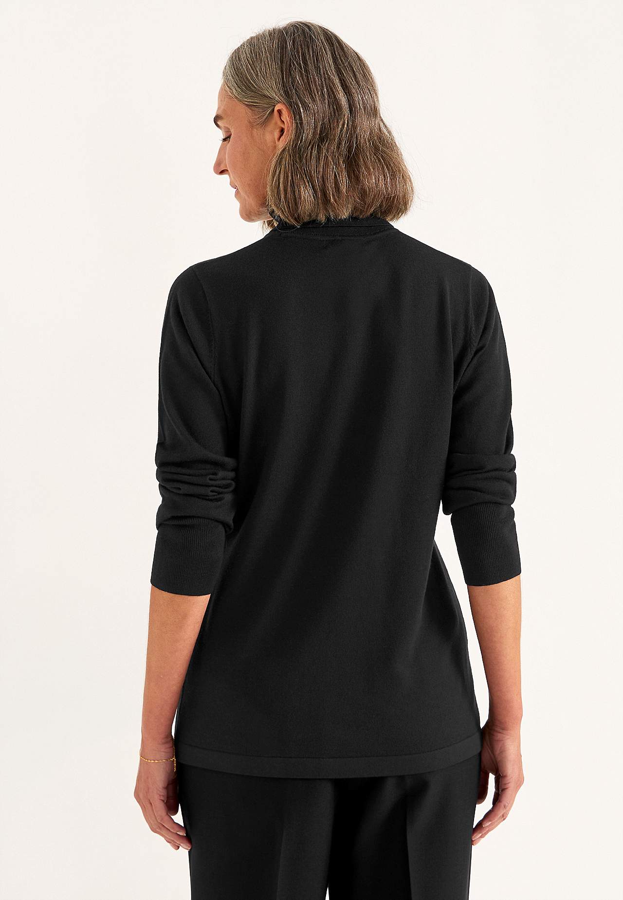 Rollkragenpullover Premium aus Merinowolle