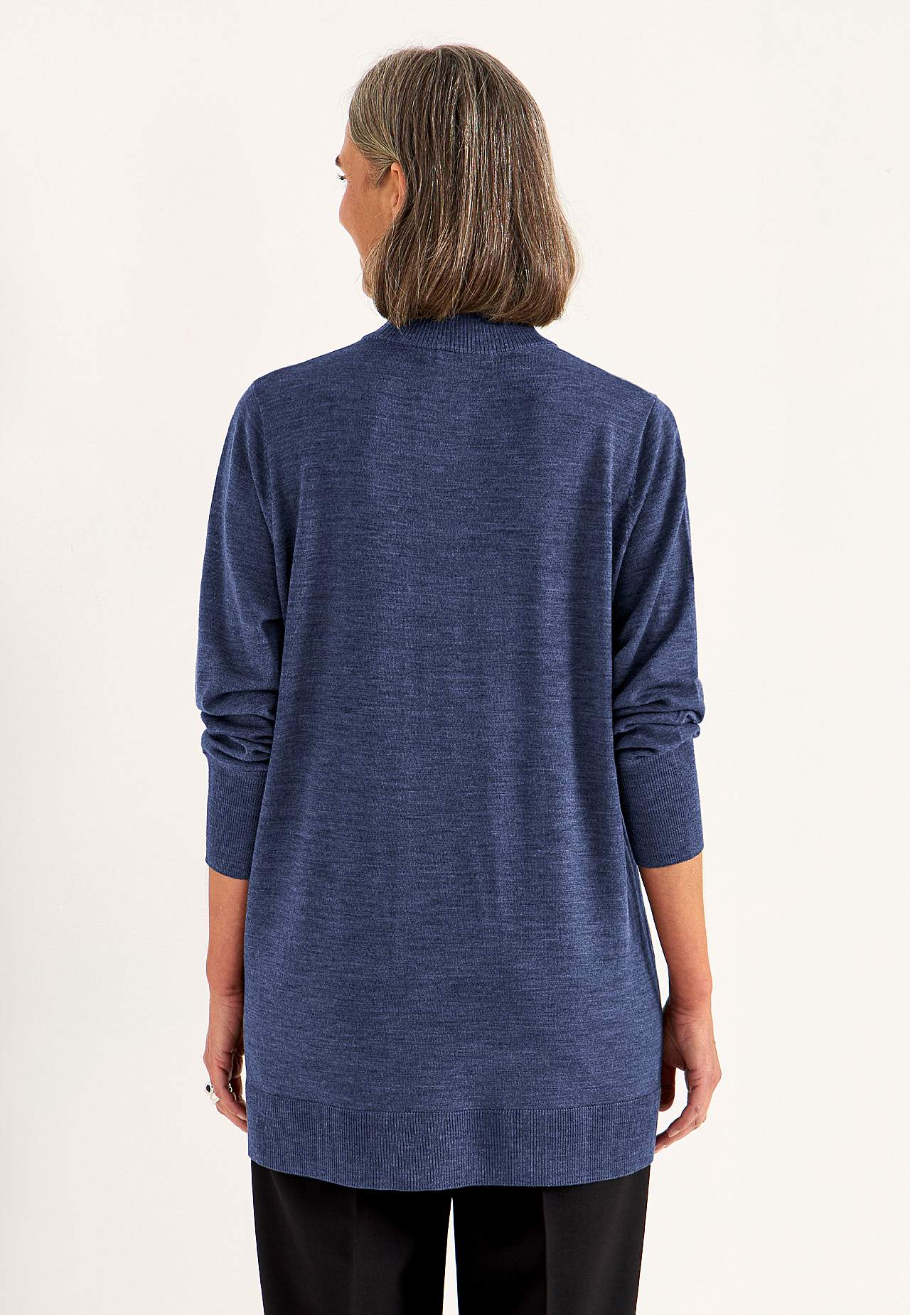 Rollkragenpullover Premium aus Merinowolle