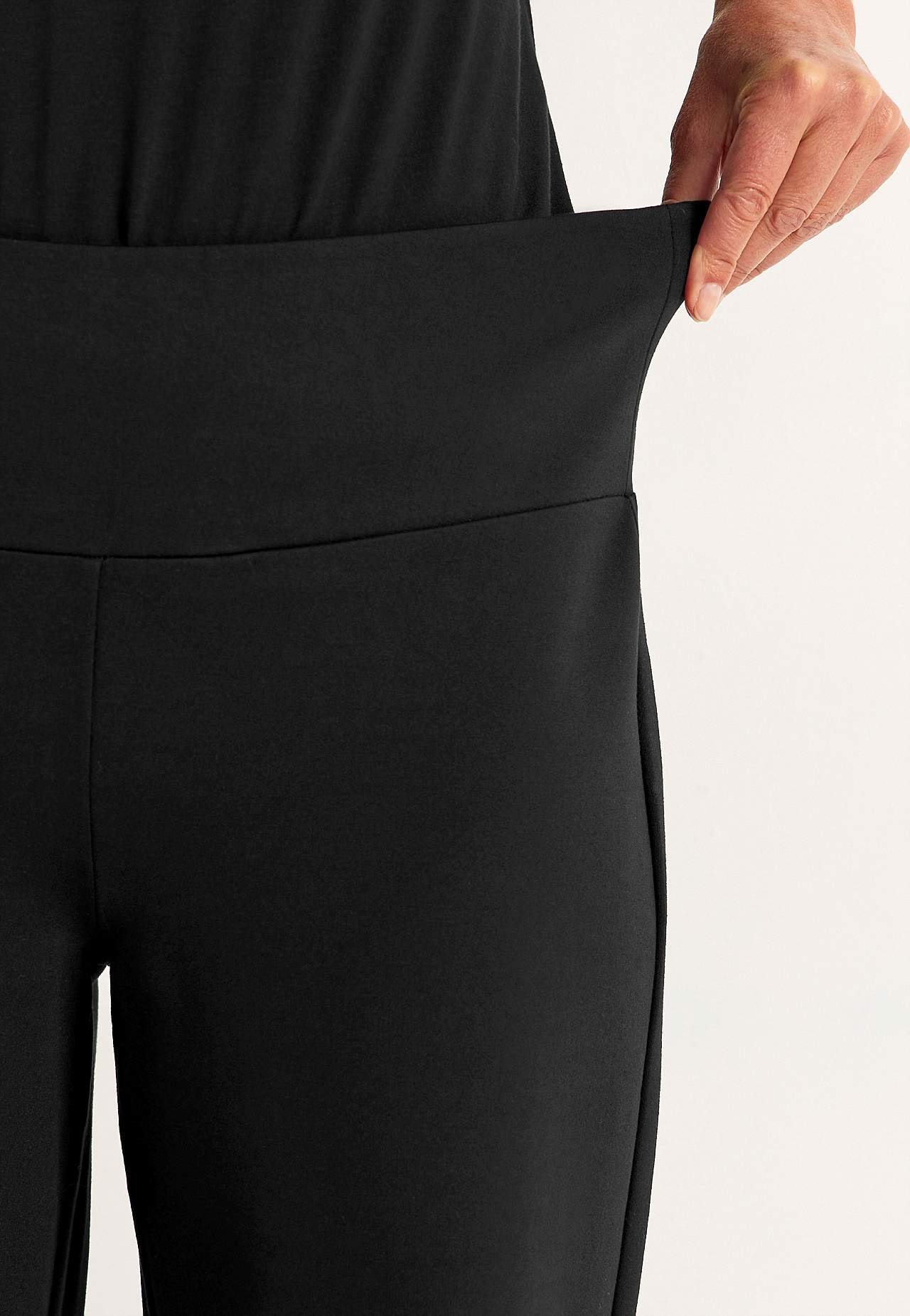 Breite Premium Hose aus Romanit-Jersey Mona