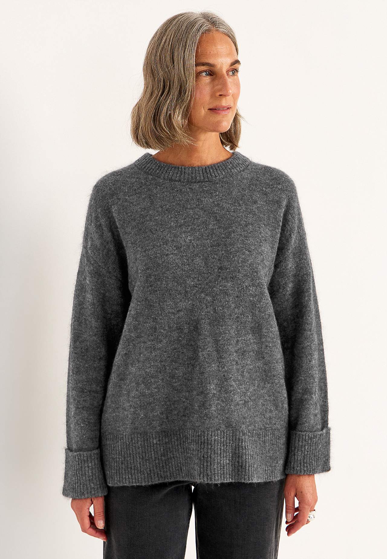 Pullover Premium aus Mohair- und Wollmischung