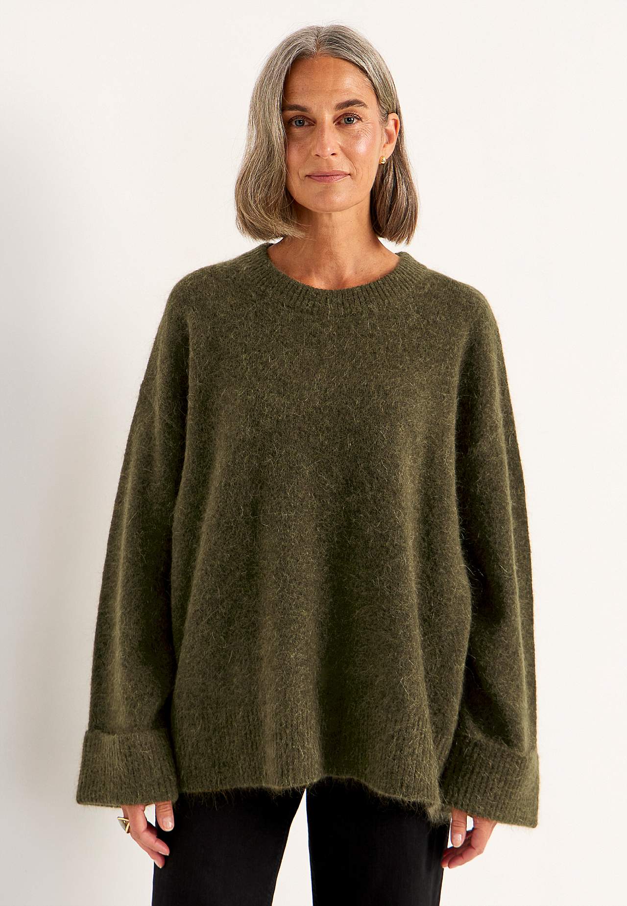 Pullover Premium aus Mohair- und Wollmischung