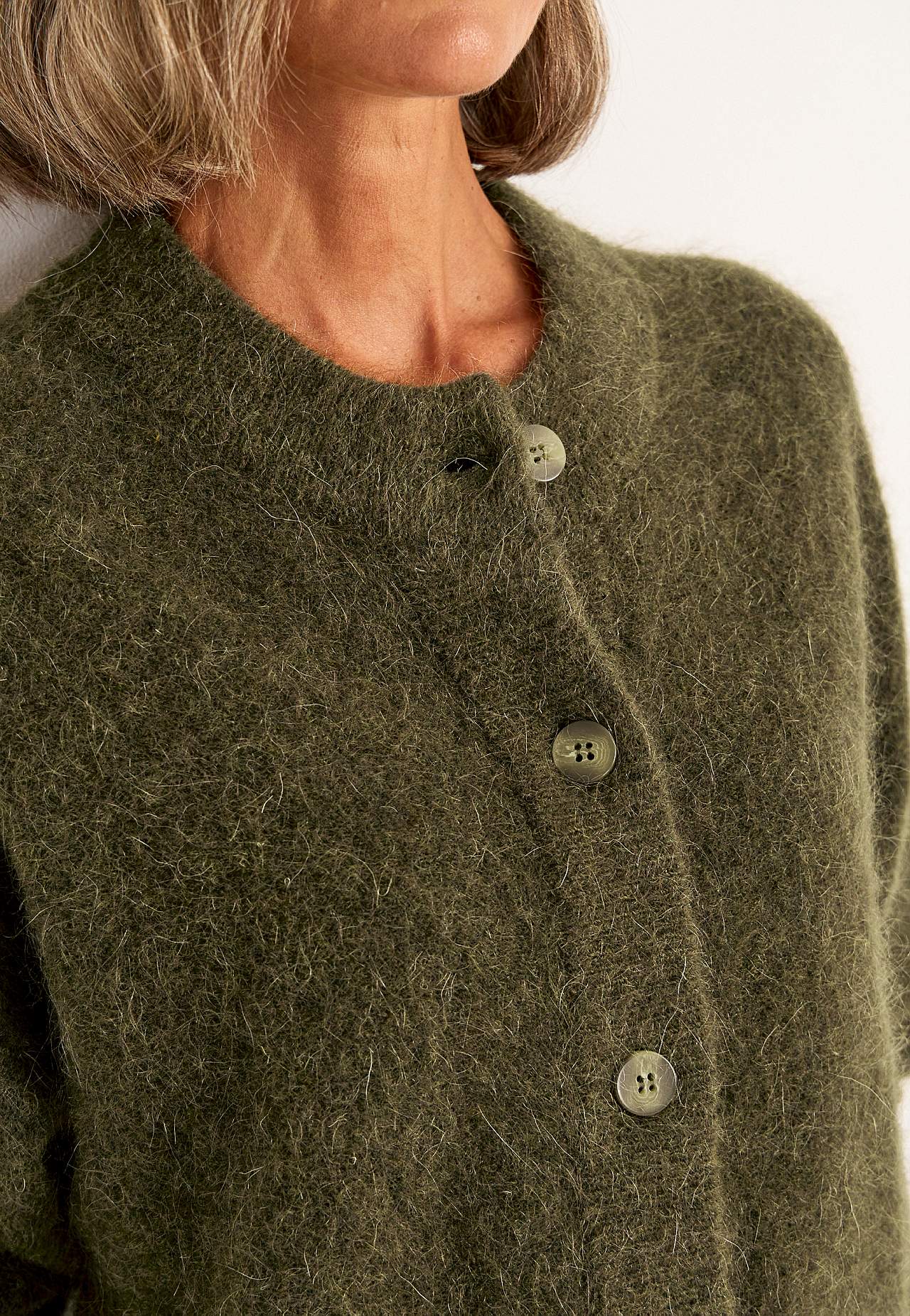 Cardigan Premium aus Mohair- und Wollmischung