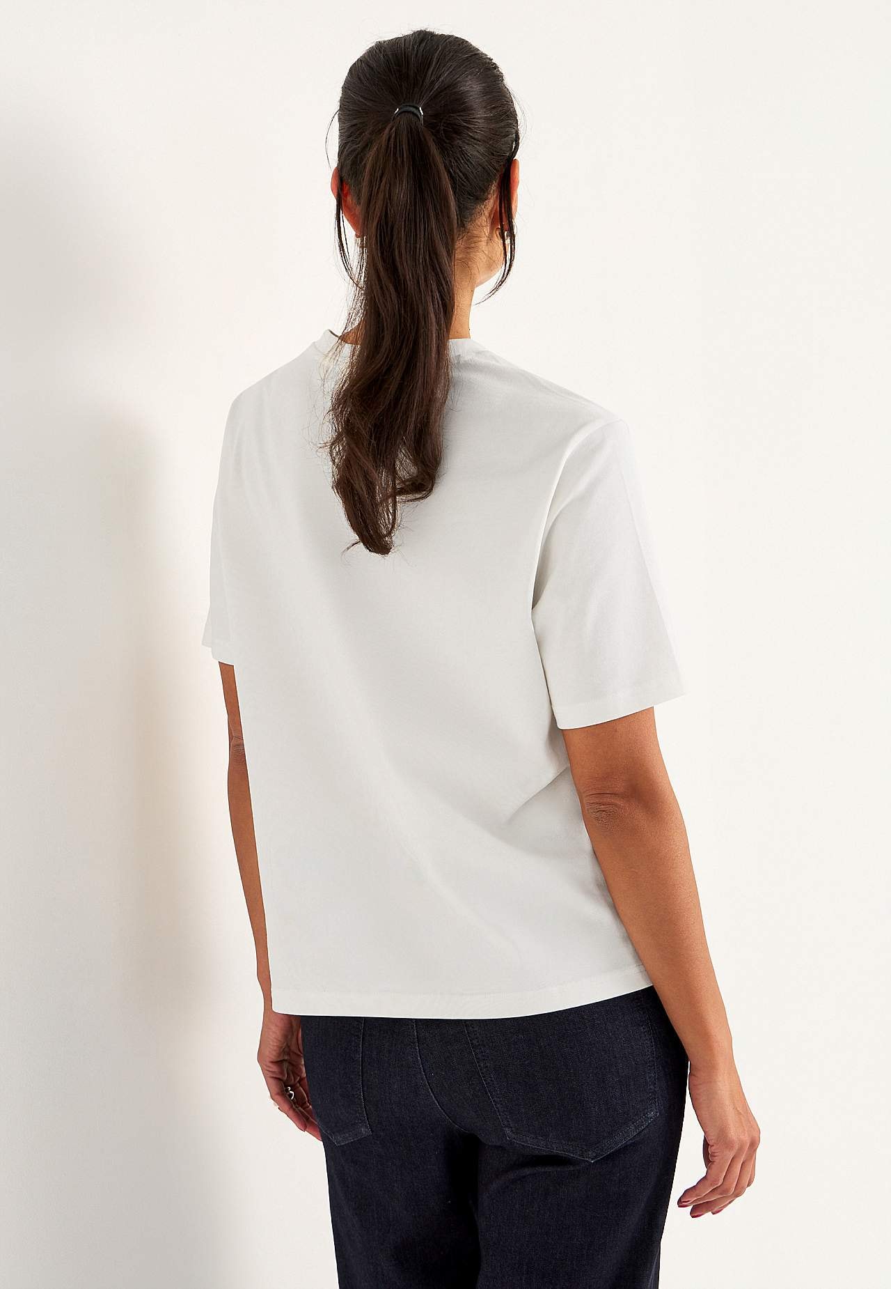 T-Shirt aus grobem Baumwolljersey