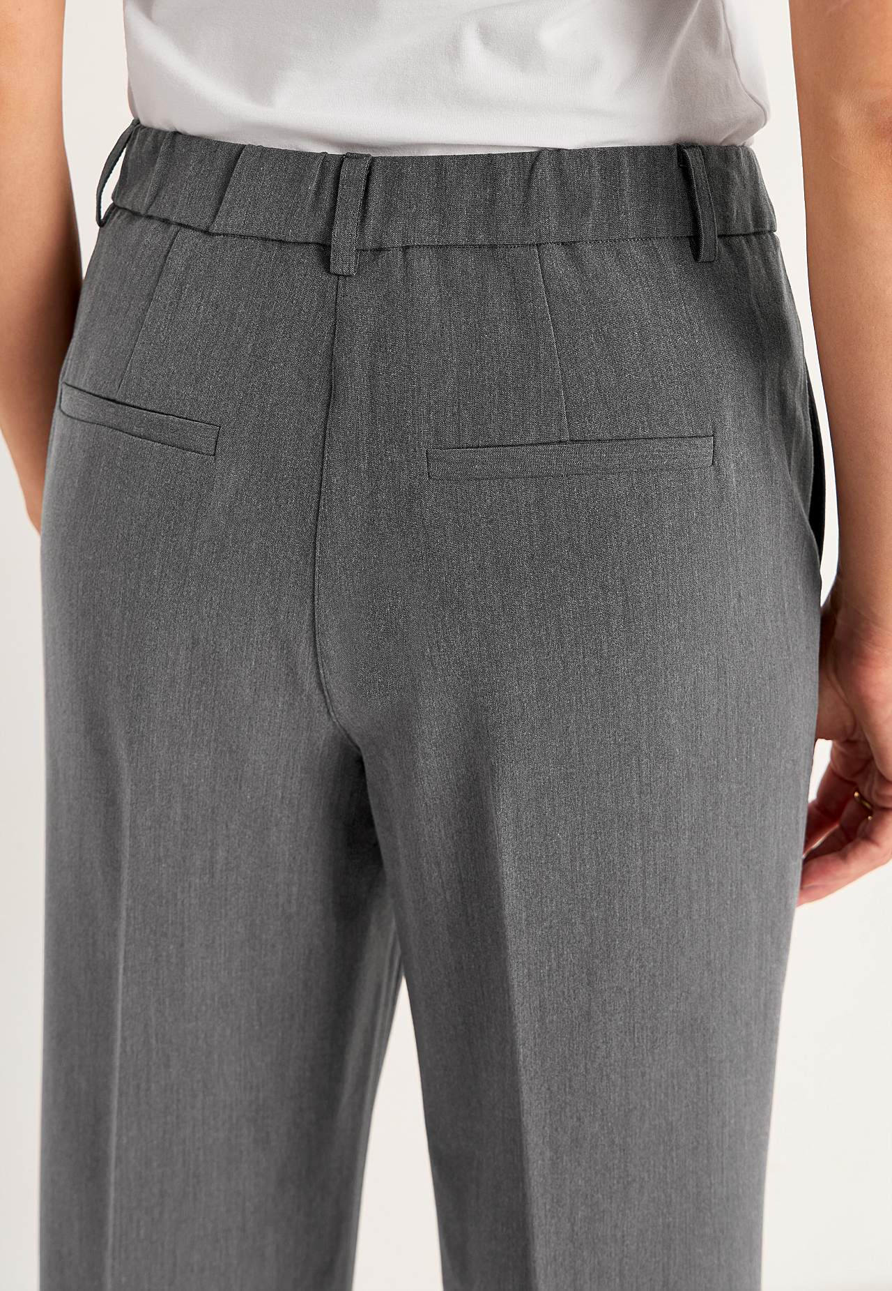 Anzughose mit Knitterfalte Pia