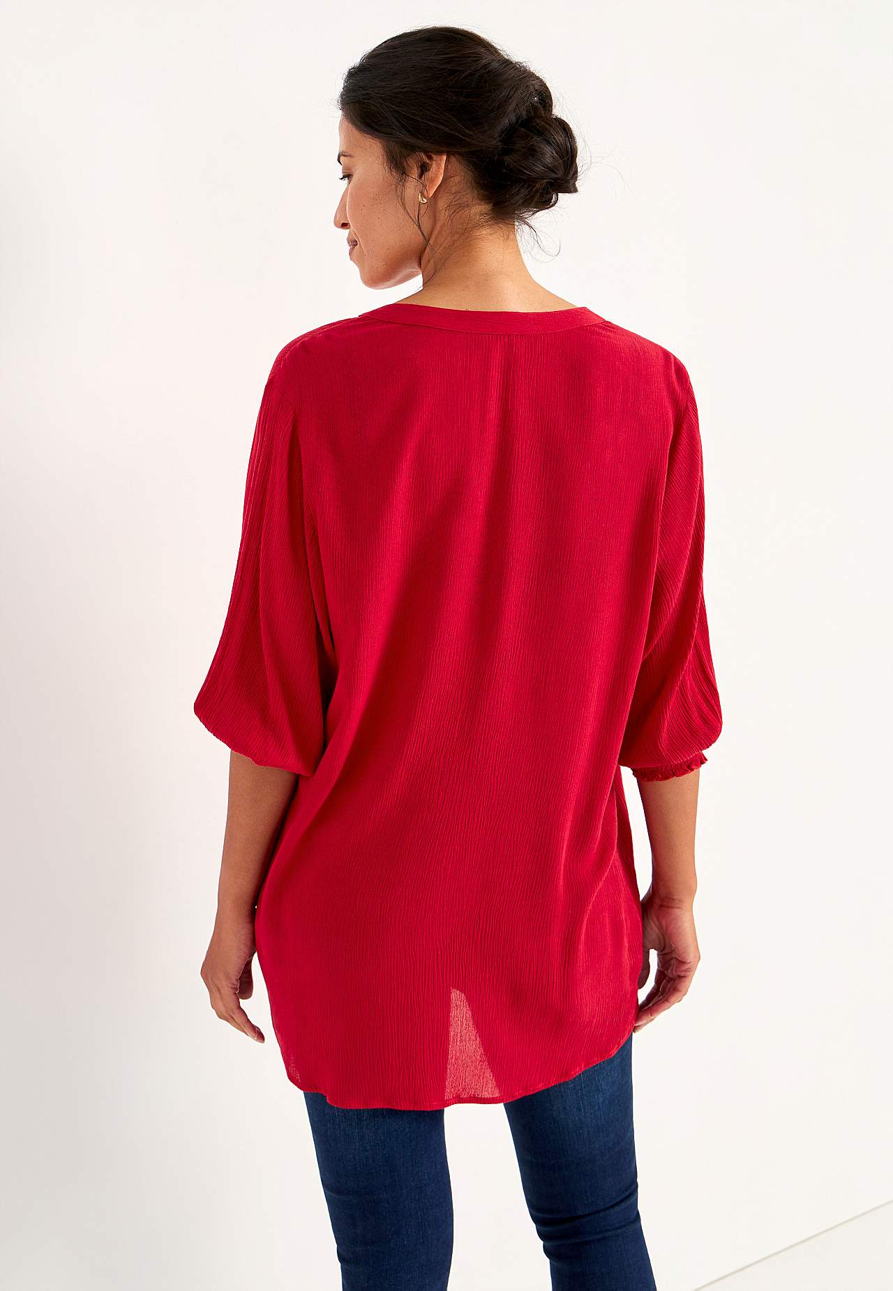 Bluse aus Krepp