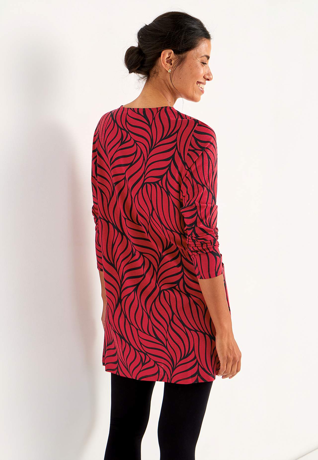 Jersey-Tunika mit Taschen