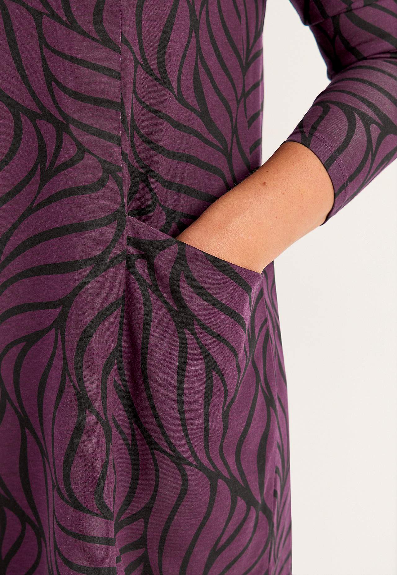 Jersey-Tunika mit Taschen