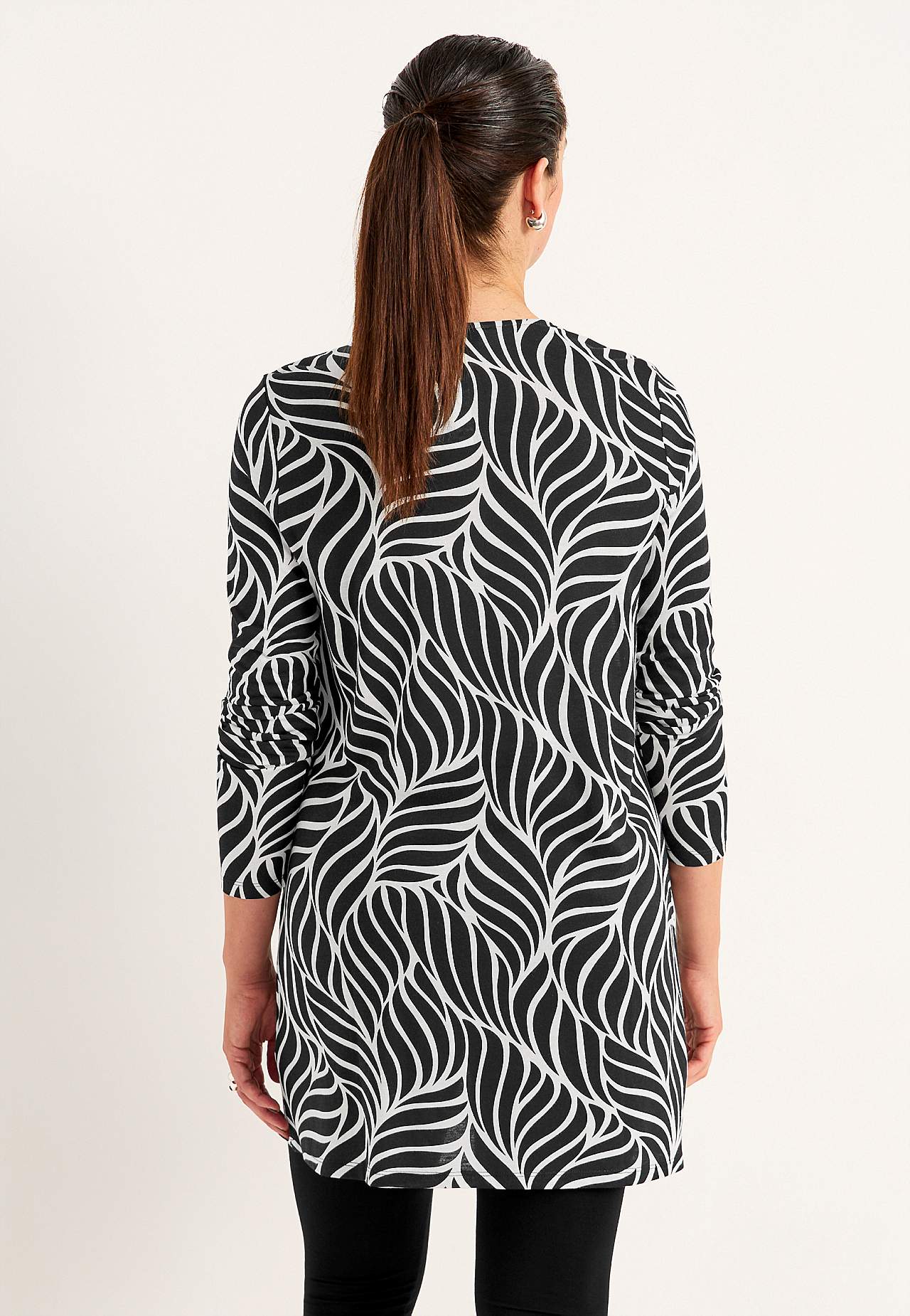 Jersey-Tunika mit Taschen