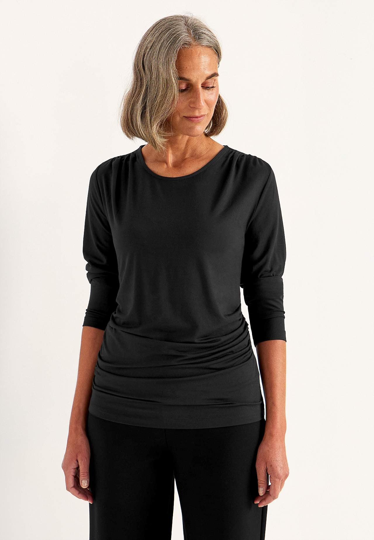 Oberteil Premium aus modal mit Kräuselungen