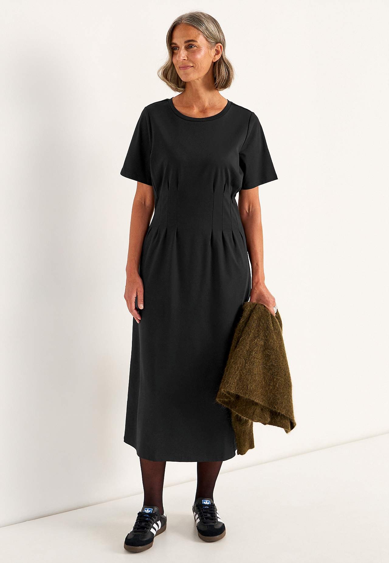 Elastisches Premium Jerseykleid