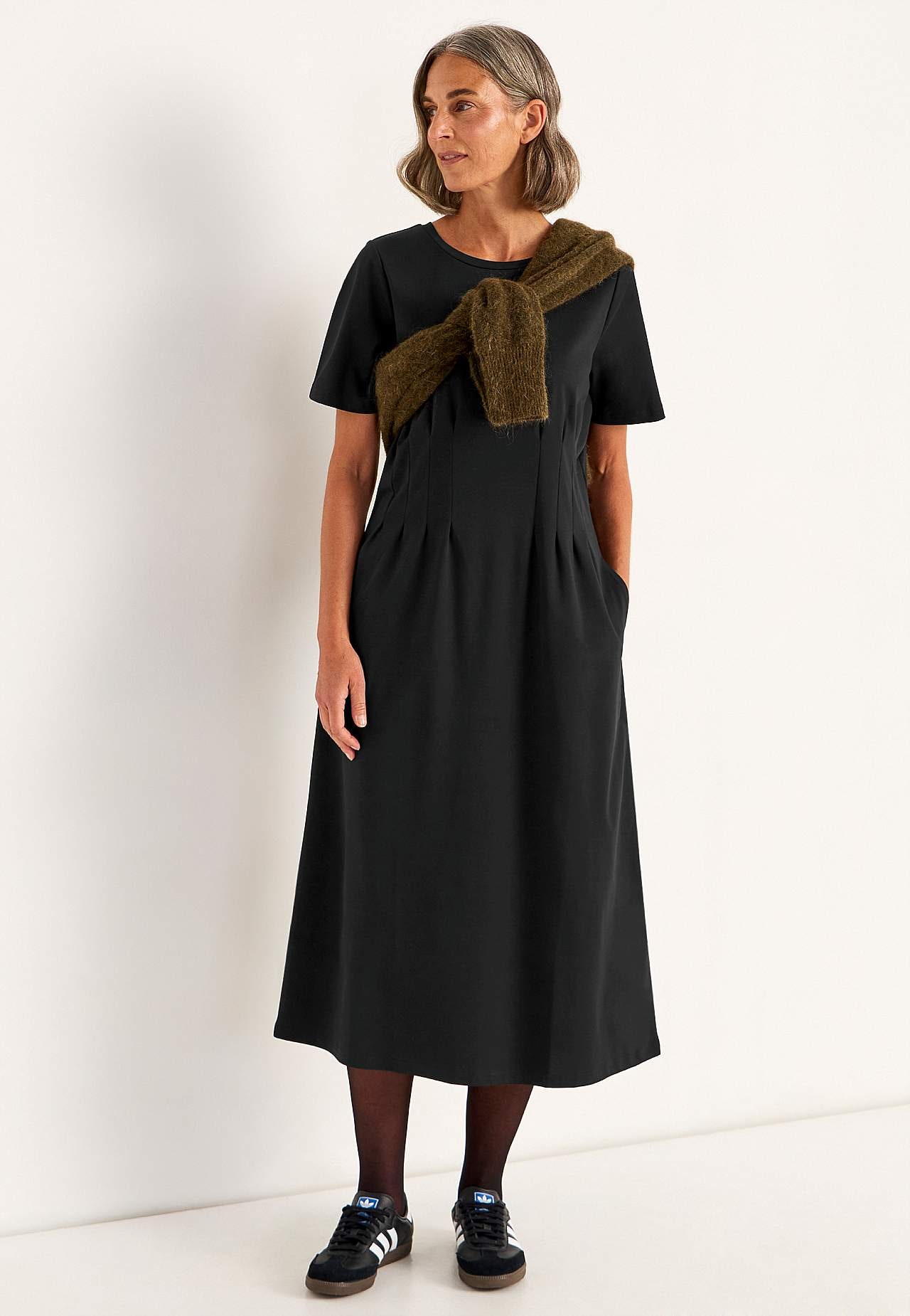 Elastisches Premium Jerseykleid