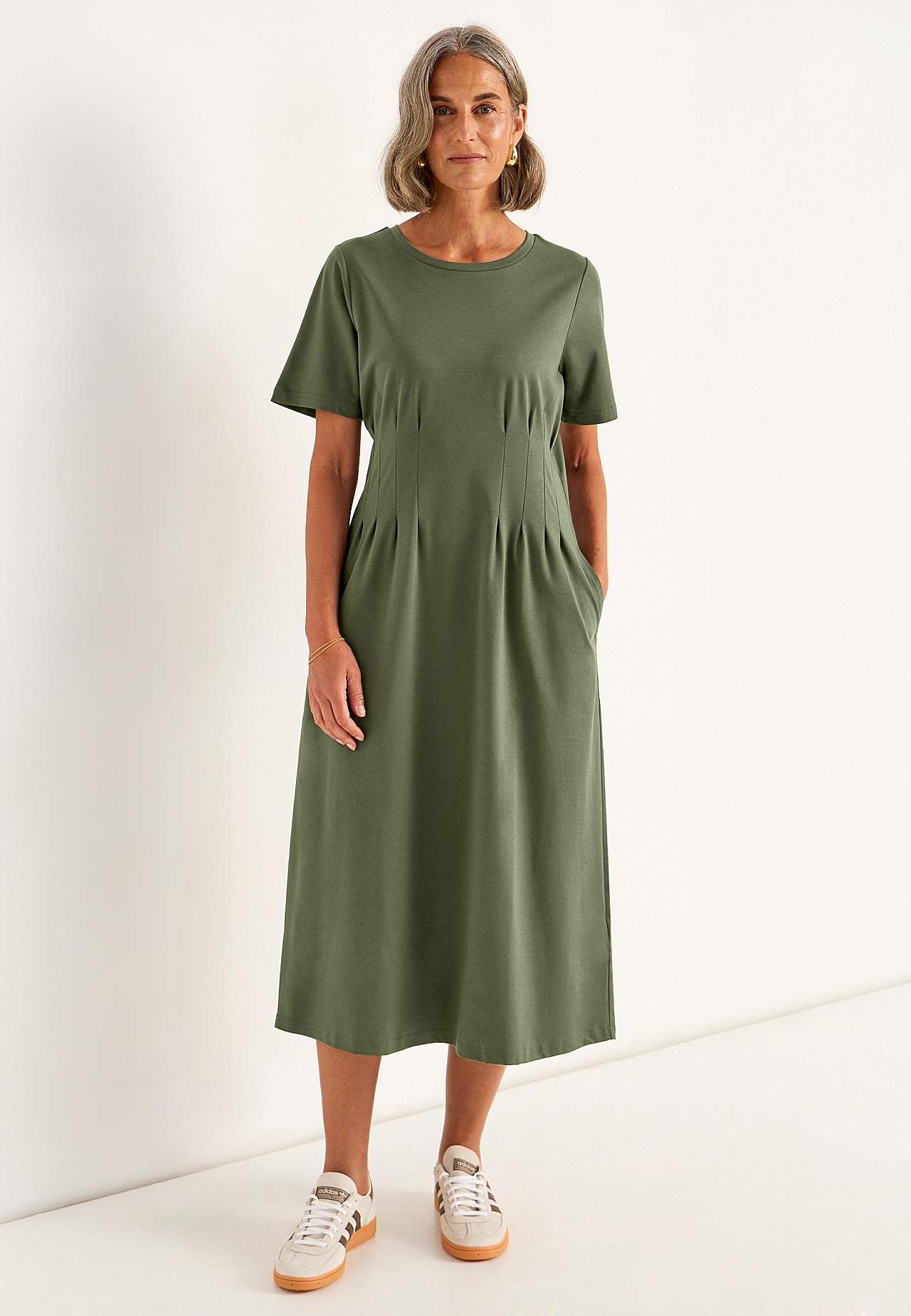 Elastisches Premium Jerseykleid
