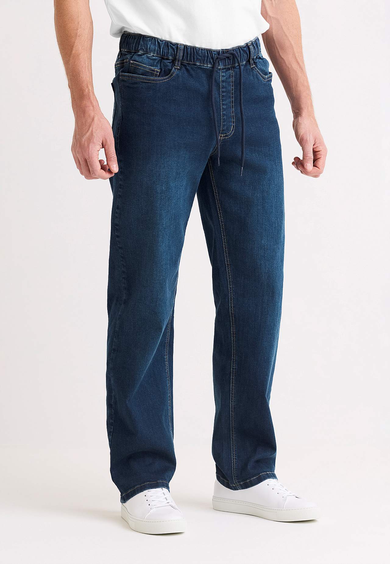 Elastische Jogger-Jeans