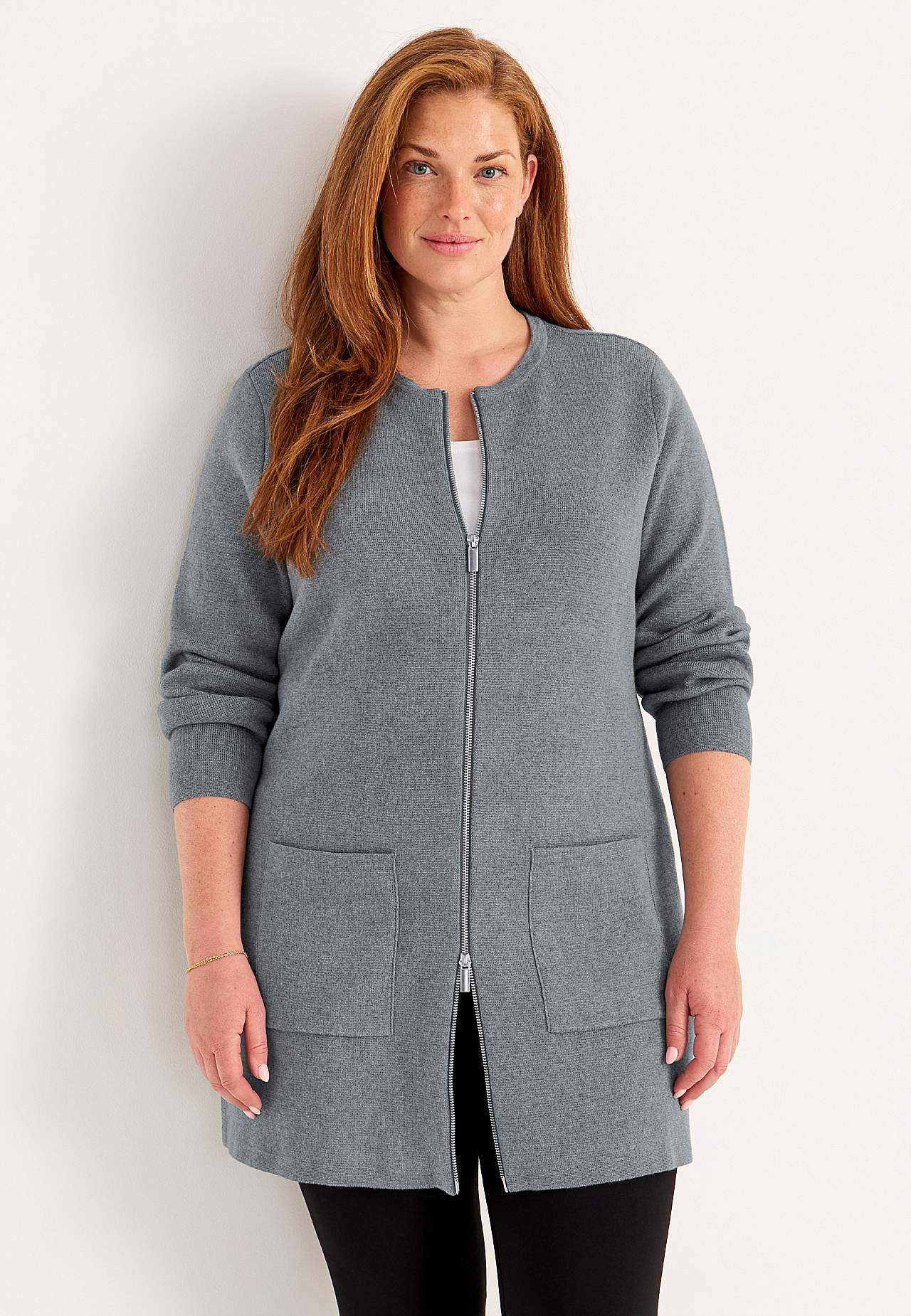 Cardigan mit Reißverschluss