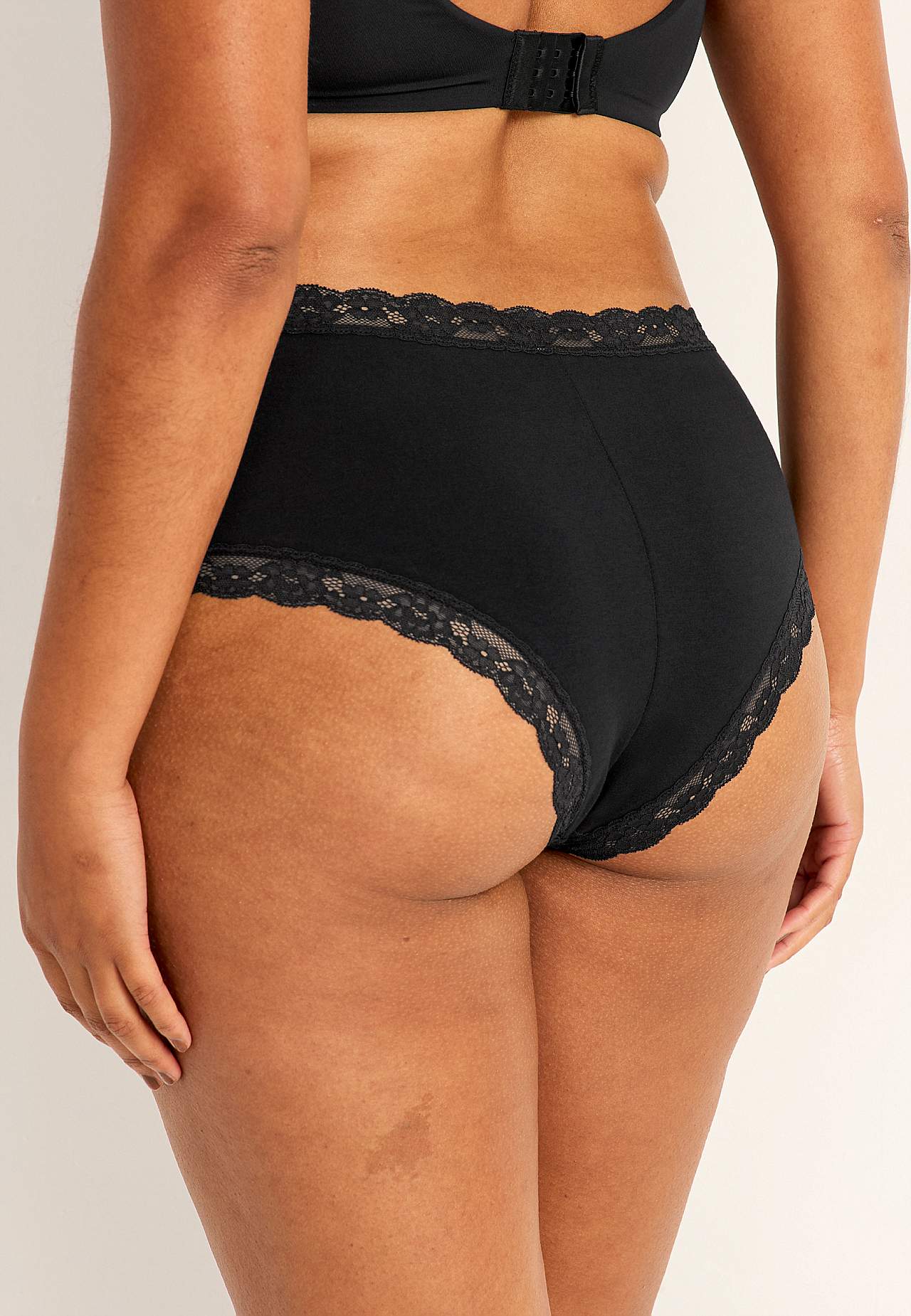 Baumwollslip mit Spitzenborte 3er-Pack 3er-Pack