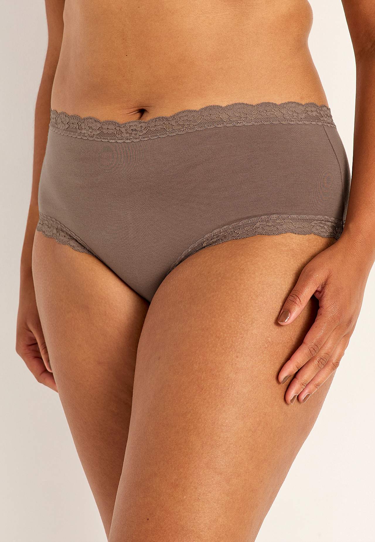 Baumwollslip mit Spitzenborte 3er-Pack 3er-Pack