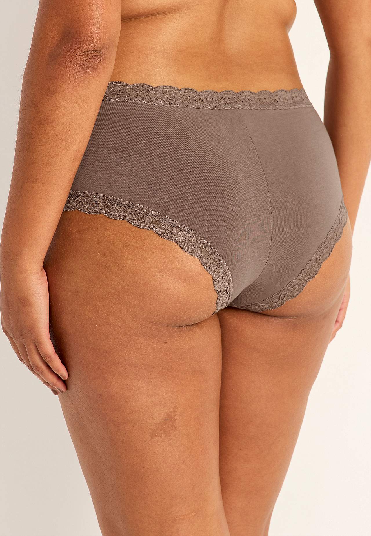 Baumwollslip mit Spitzenborte 3er-Pack 3er-Pack