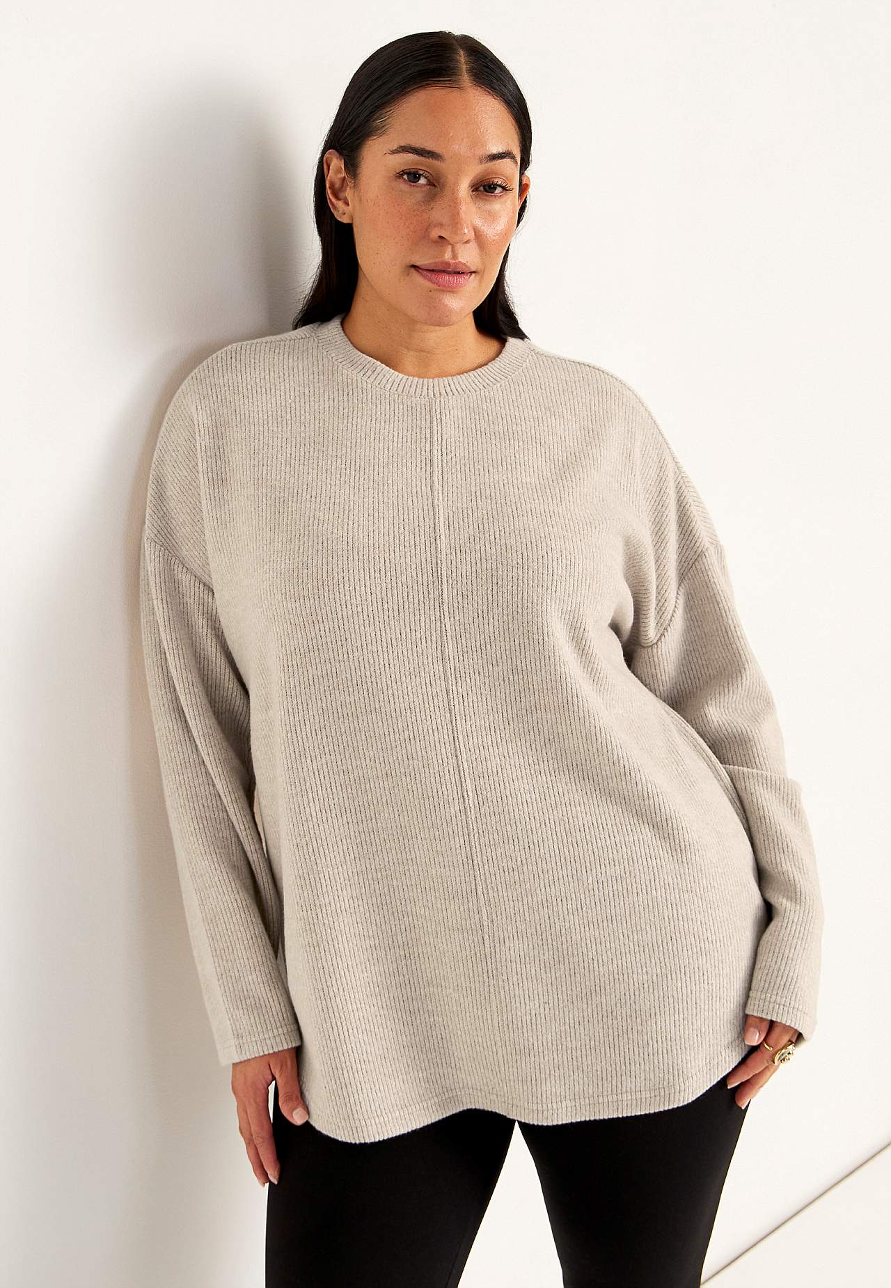 Super weicher Pullover mit dekorativer Mittelnaht Beata