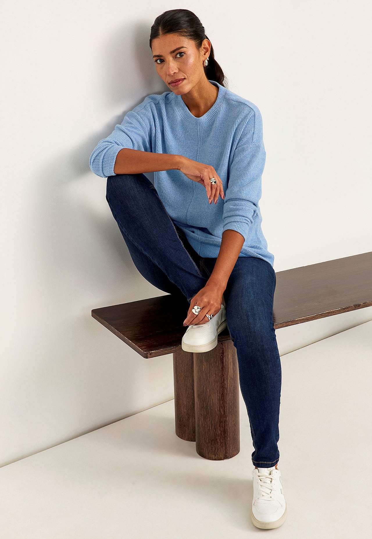 Super weicher Pullover mit dekorativer Mittelnaht Beata