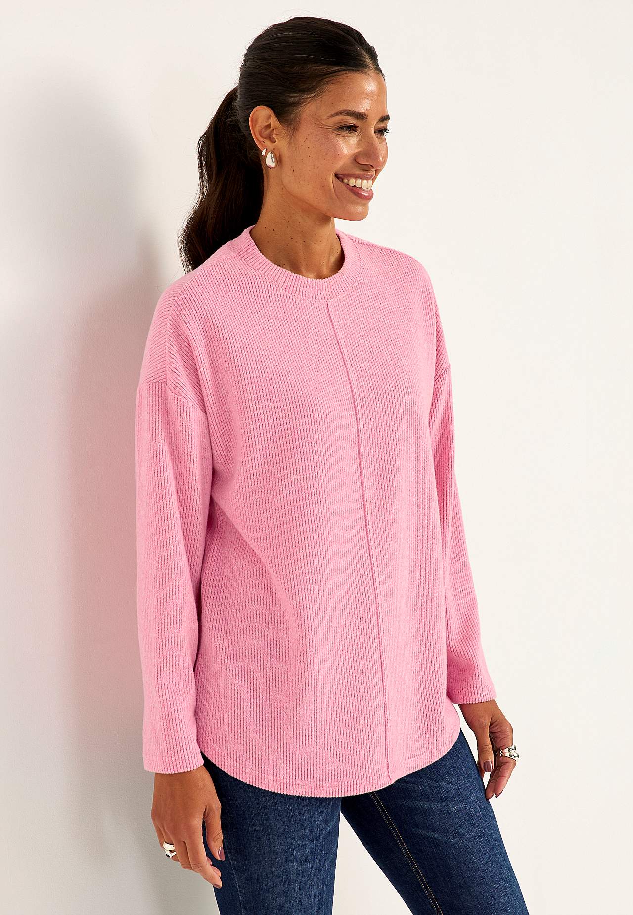 Super weicher Pullover mit dekorativer Mittelnaht Beata