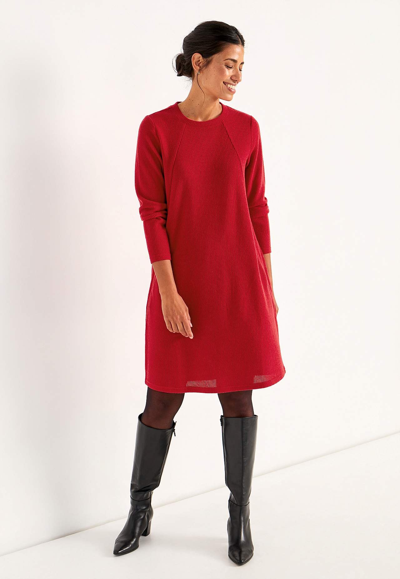 Super weiches Kleid mit Taschen Beata