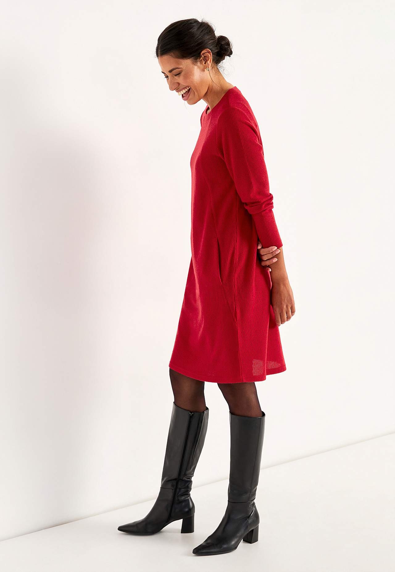 Super weiches Kleid mit Taschen Beata