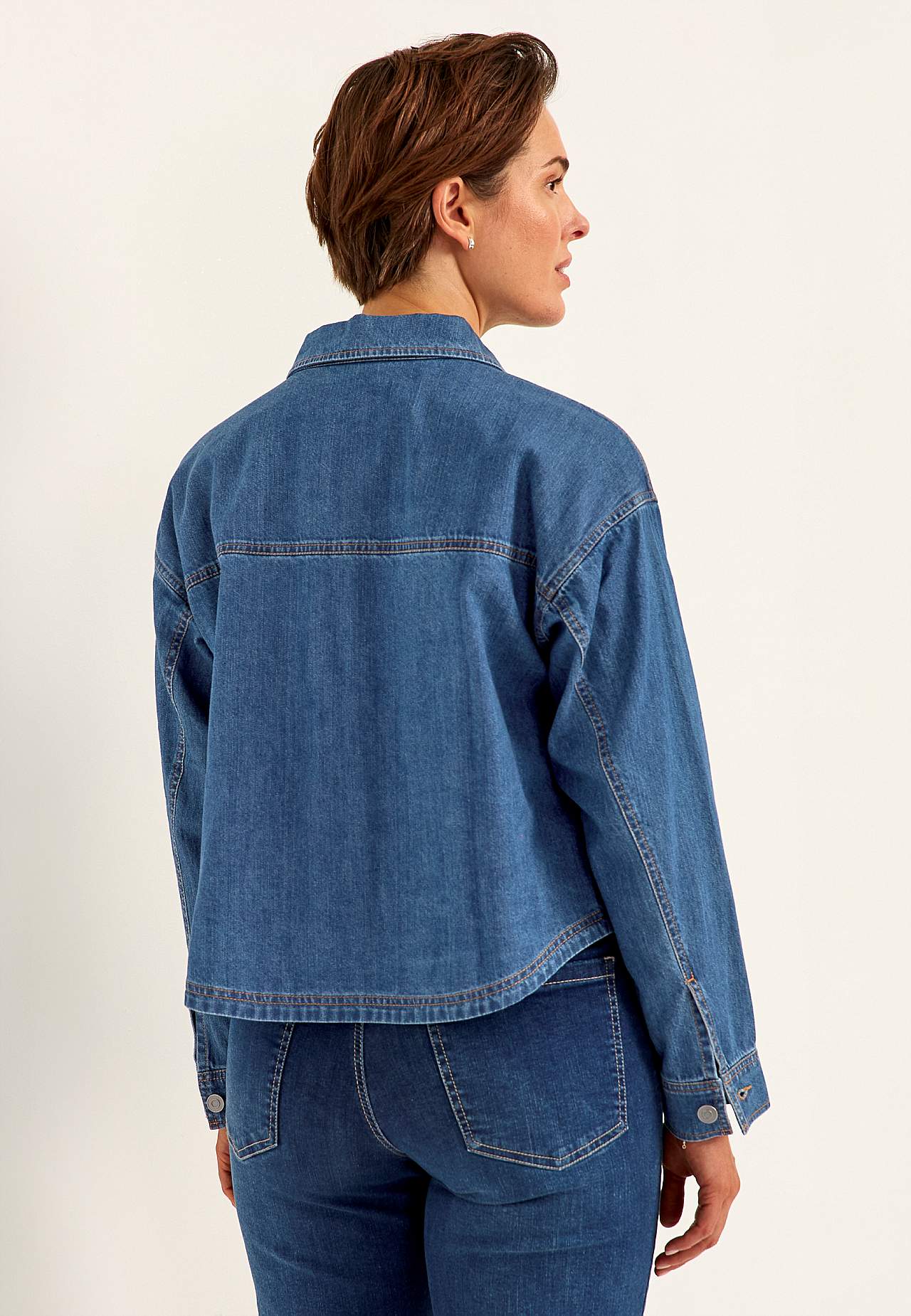 Nicht dehnbare Jeansjacke