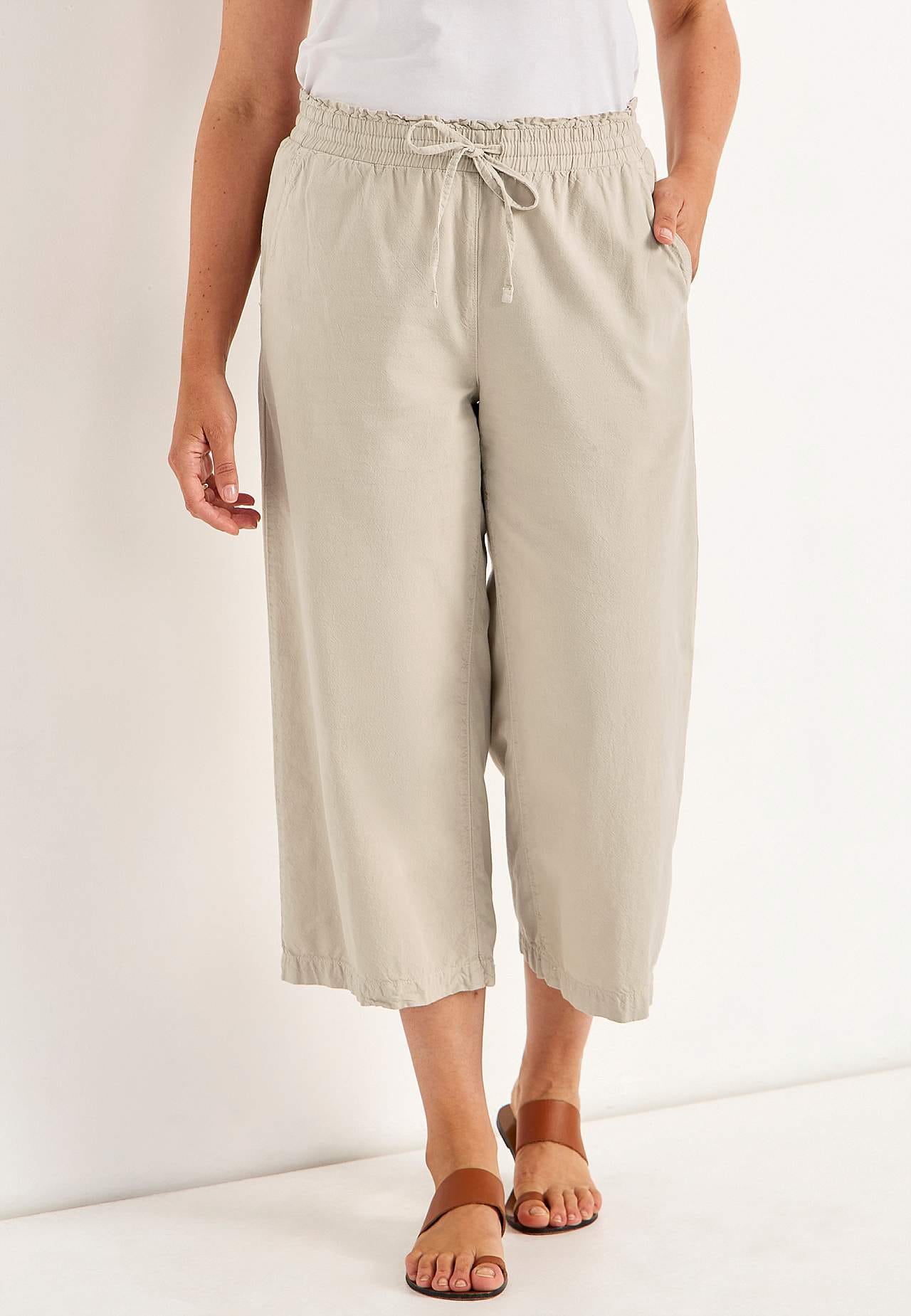 Culotte aus gewaschener Baumwolle