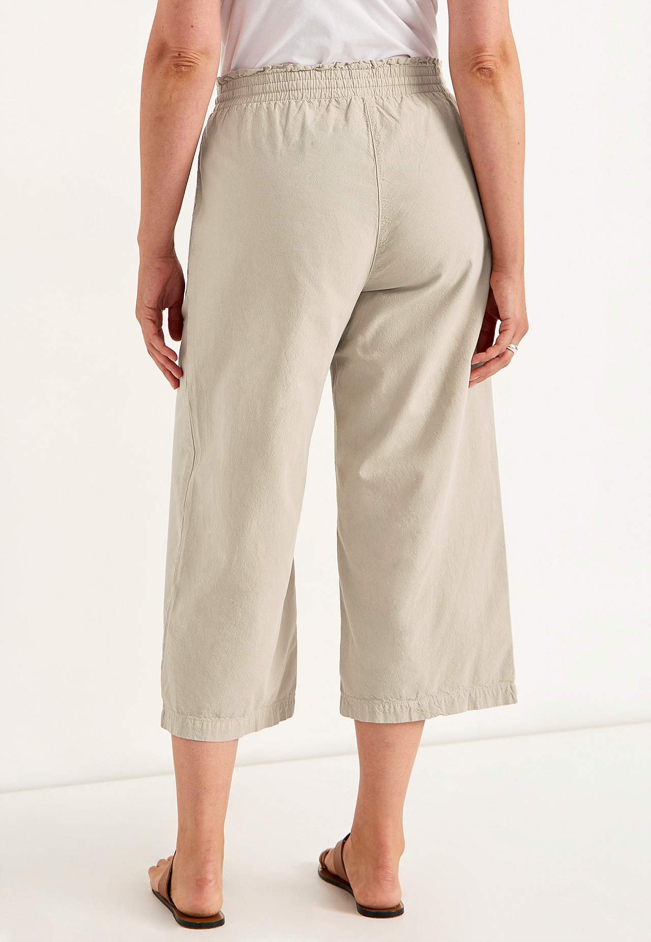 Culotte aus gewaschener Baumwolle
