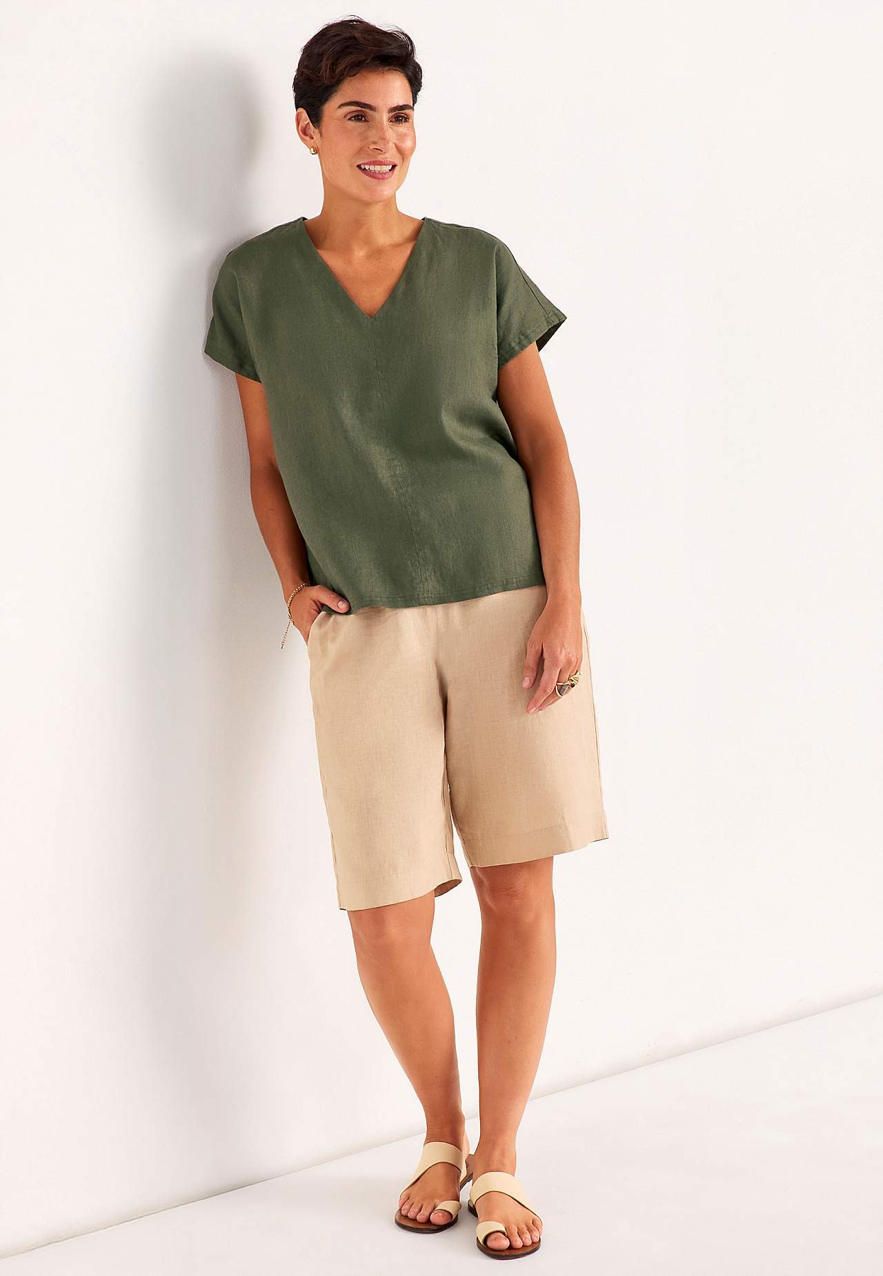 Leinen-Bluse Premium