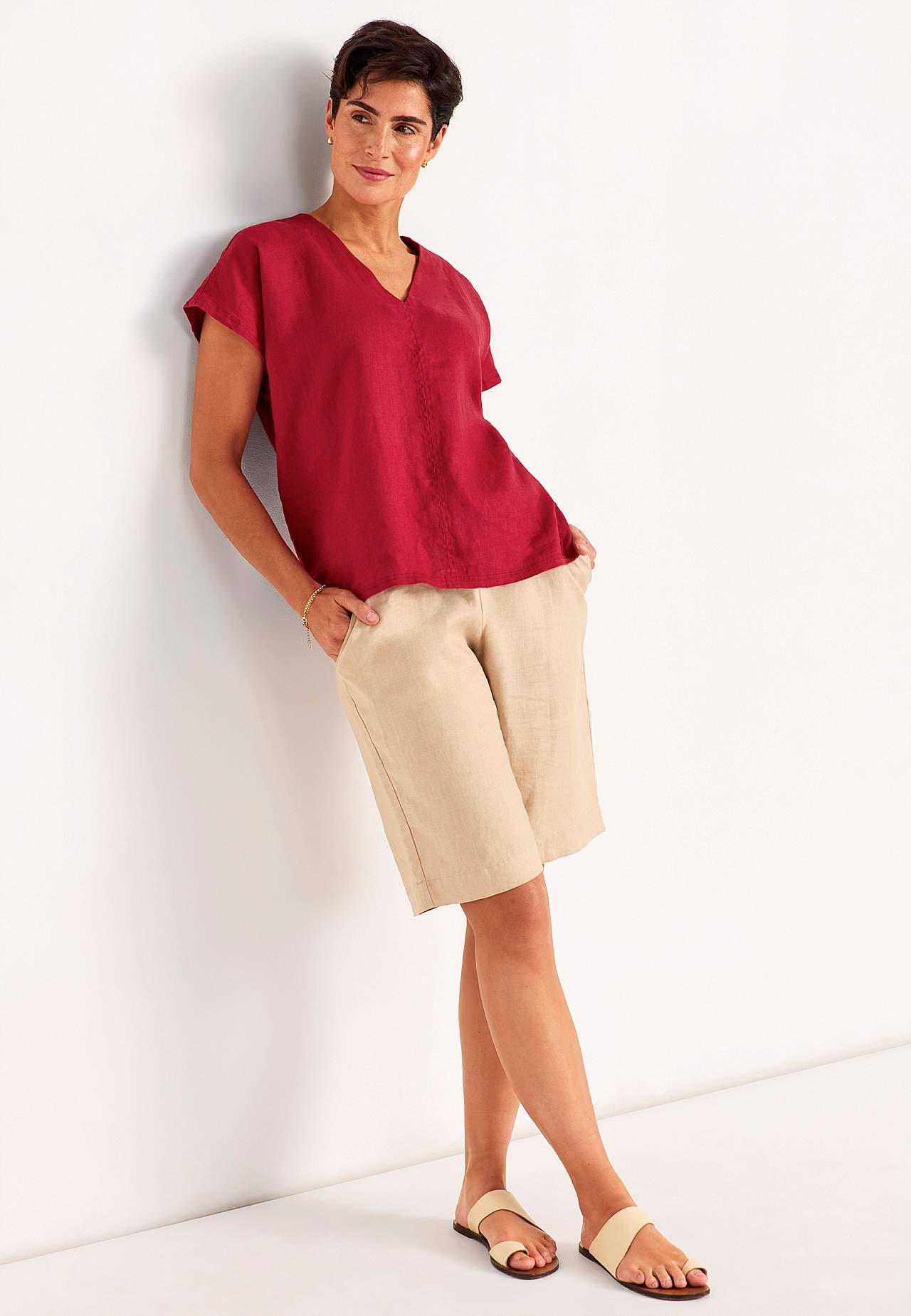 Leinen-Bluse Premium