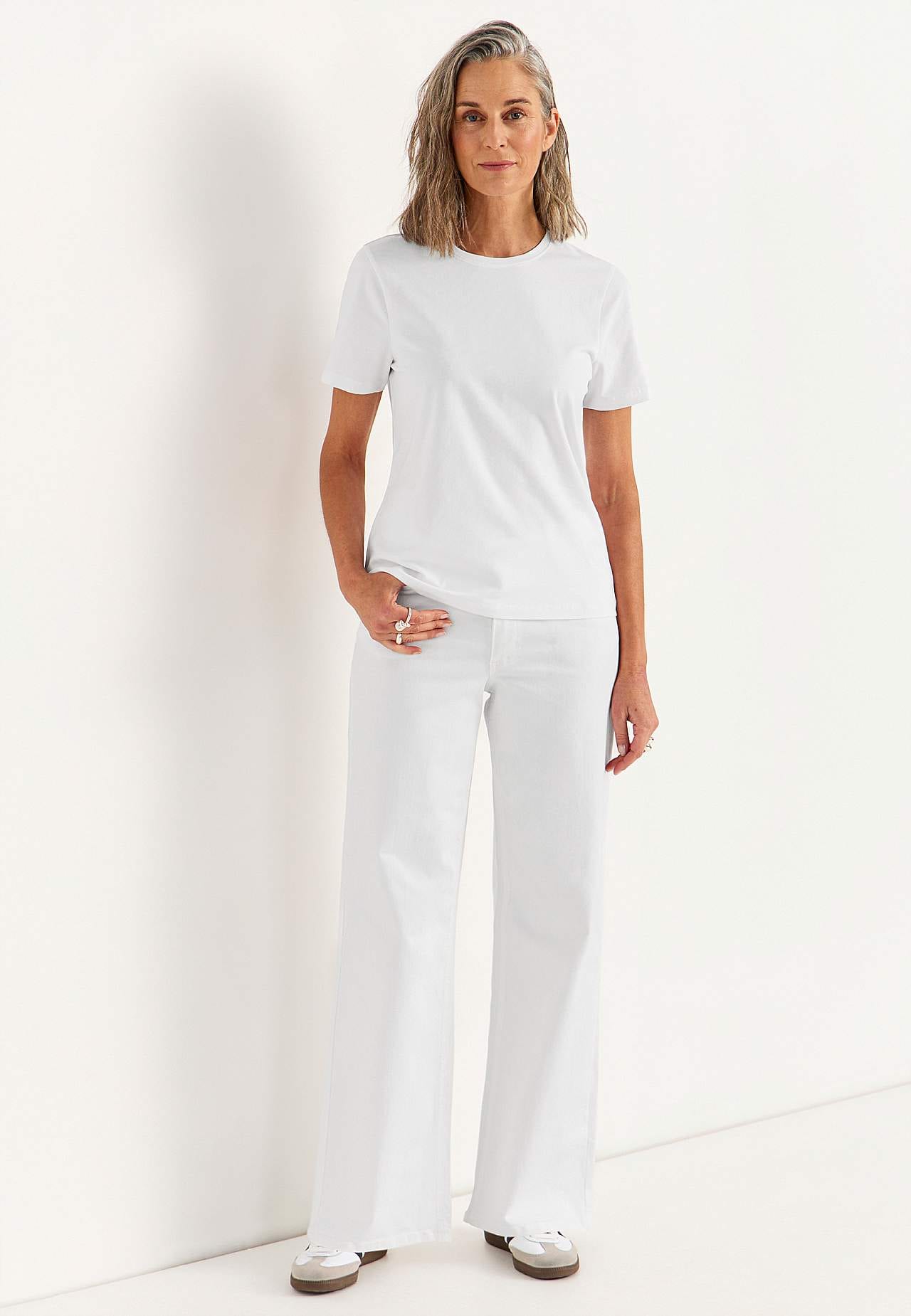 Kurzärmliges Jersey-Top