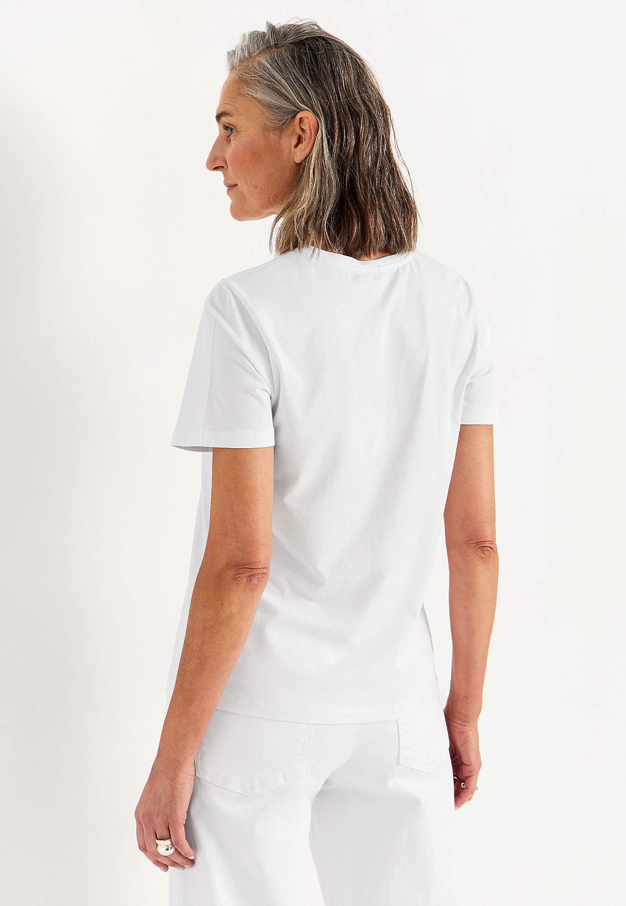 Kurzärmliges Jersey-Top