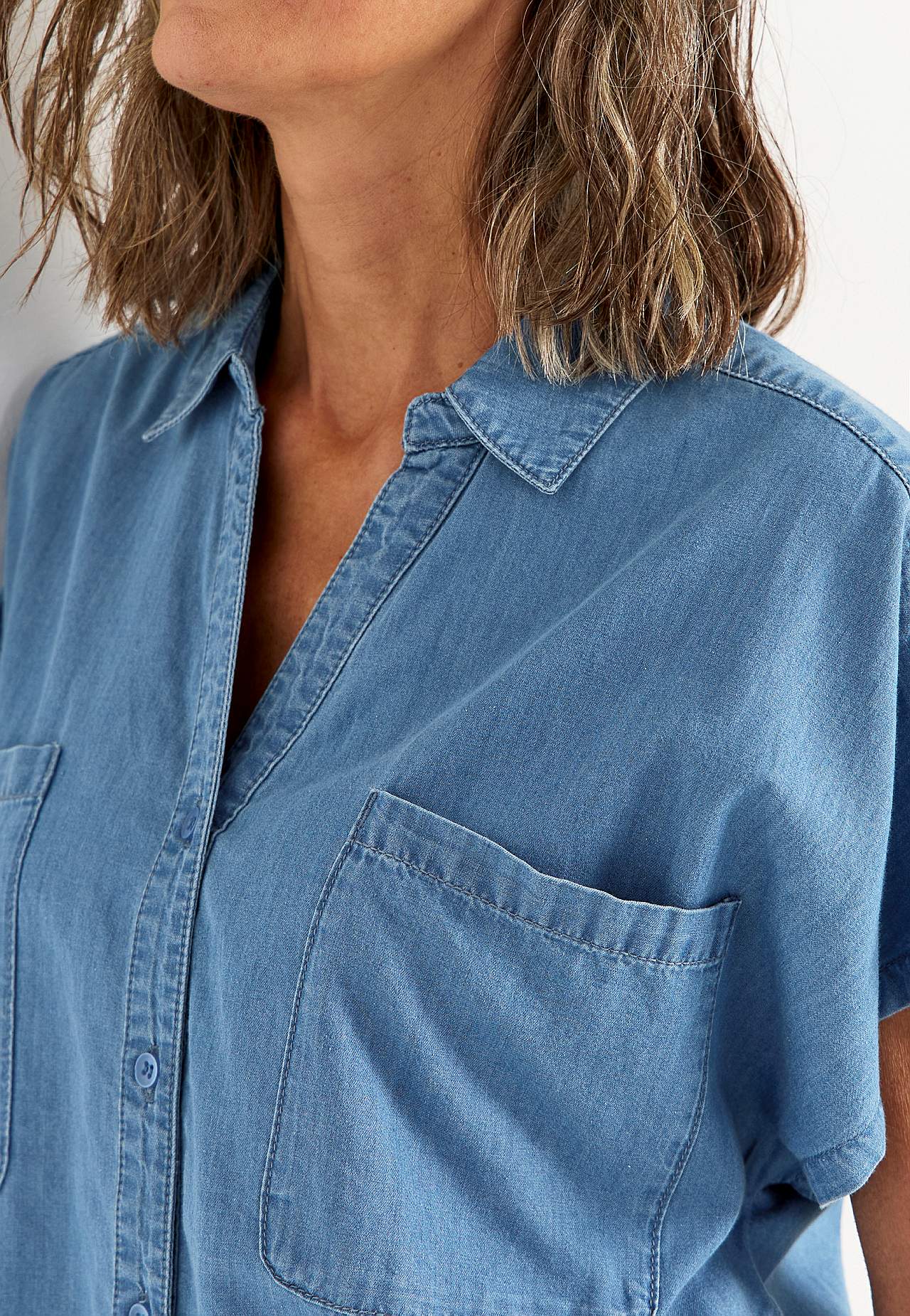 Super weiche Denim-Tunika