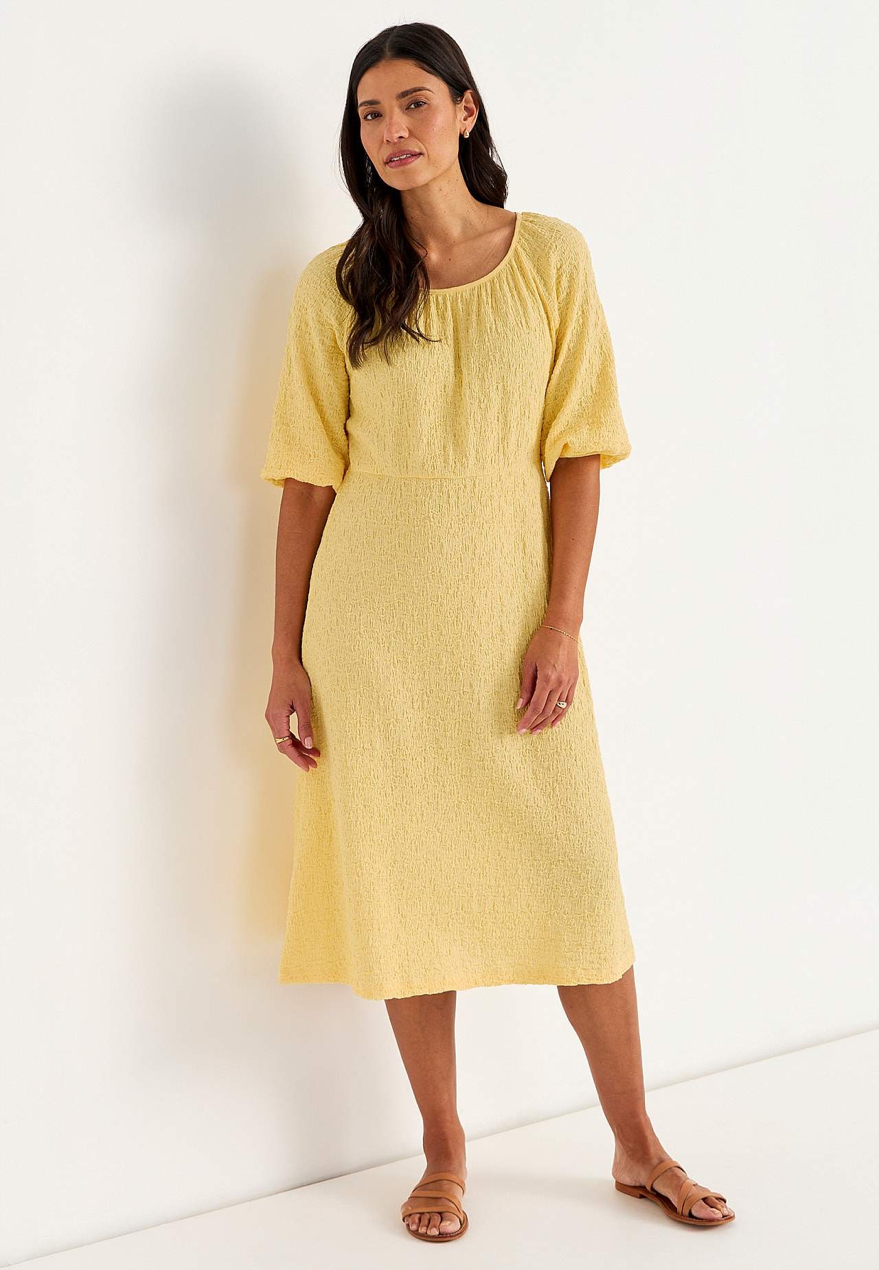 Jerseykleid mit Struktur