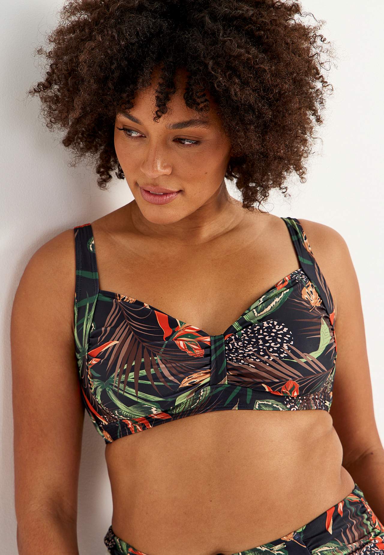 Gemusterter Bikini-BH