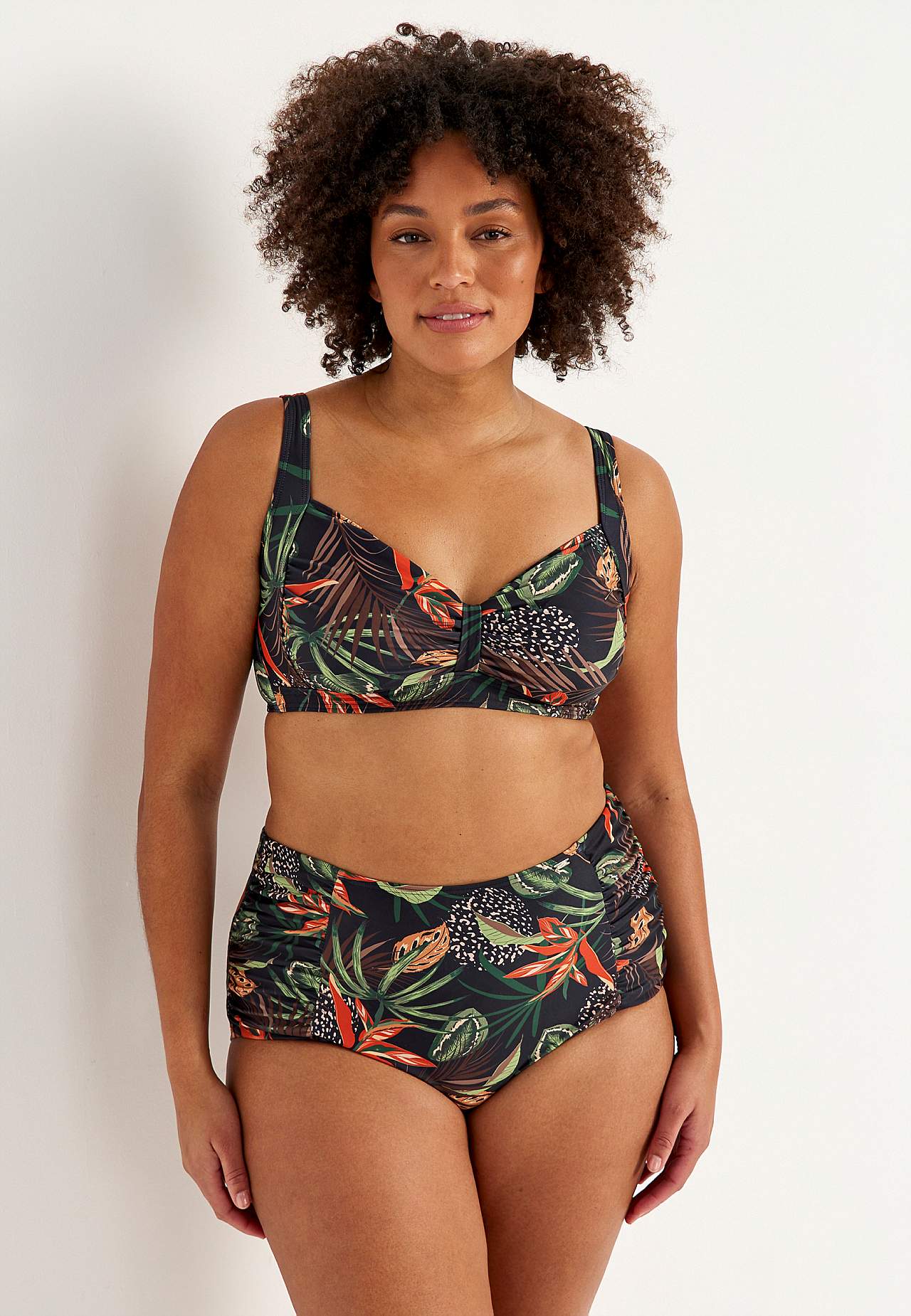 Gemusterter Bikini-BH