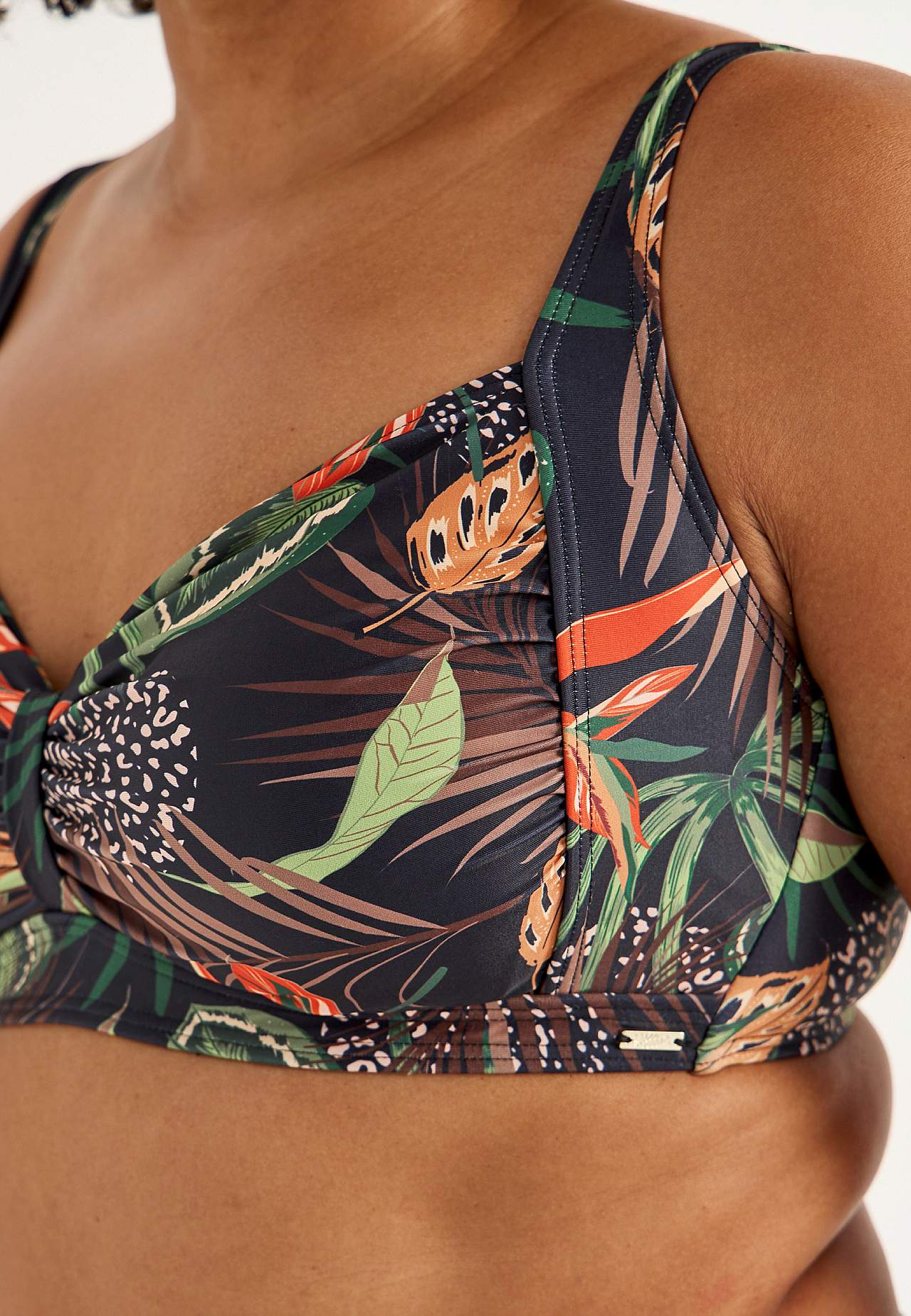 Gemusterter Bikini-BH