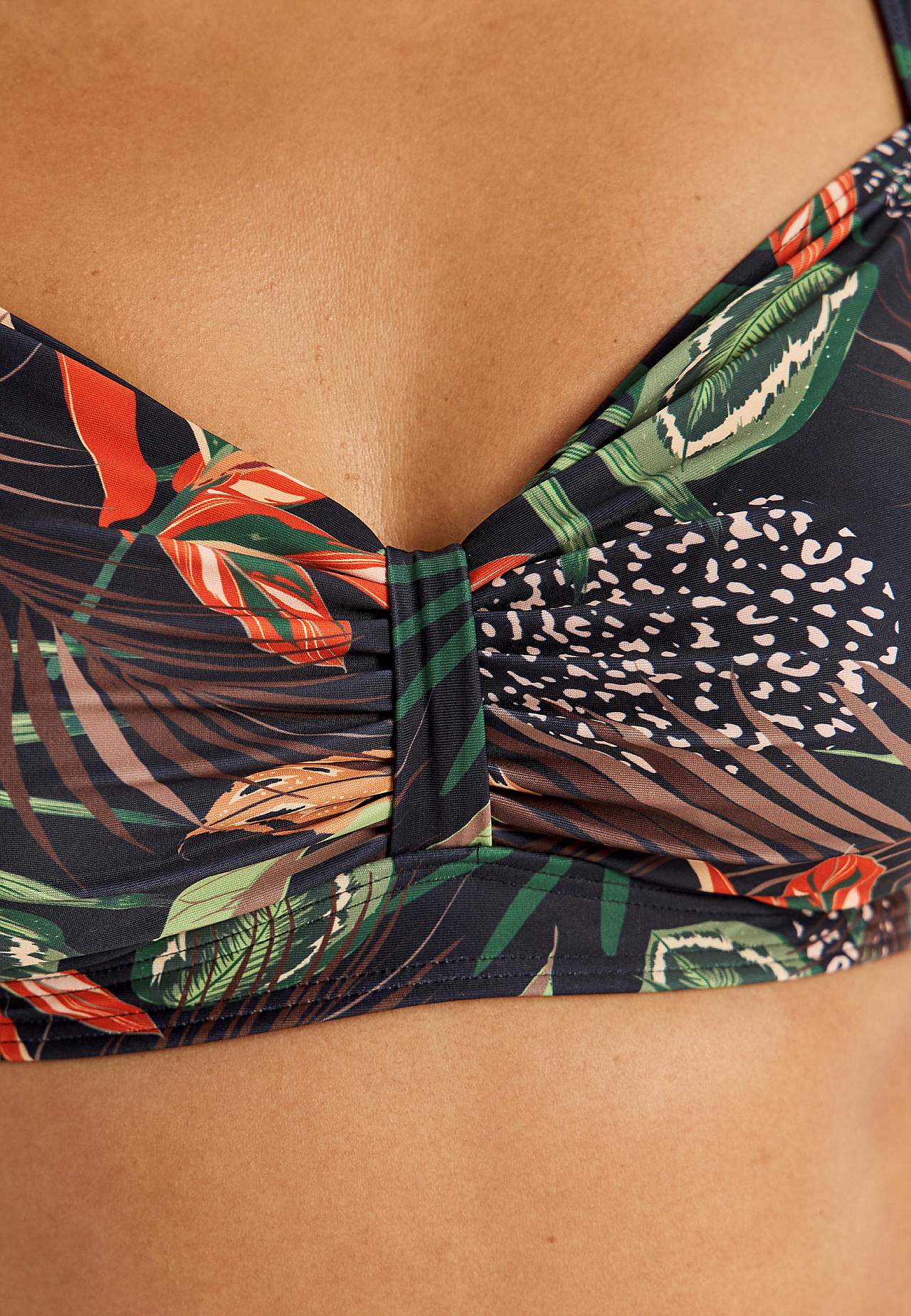 Gemusterter Bikini-BH