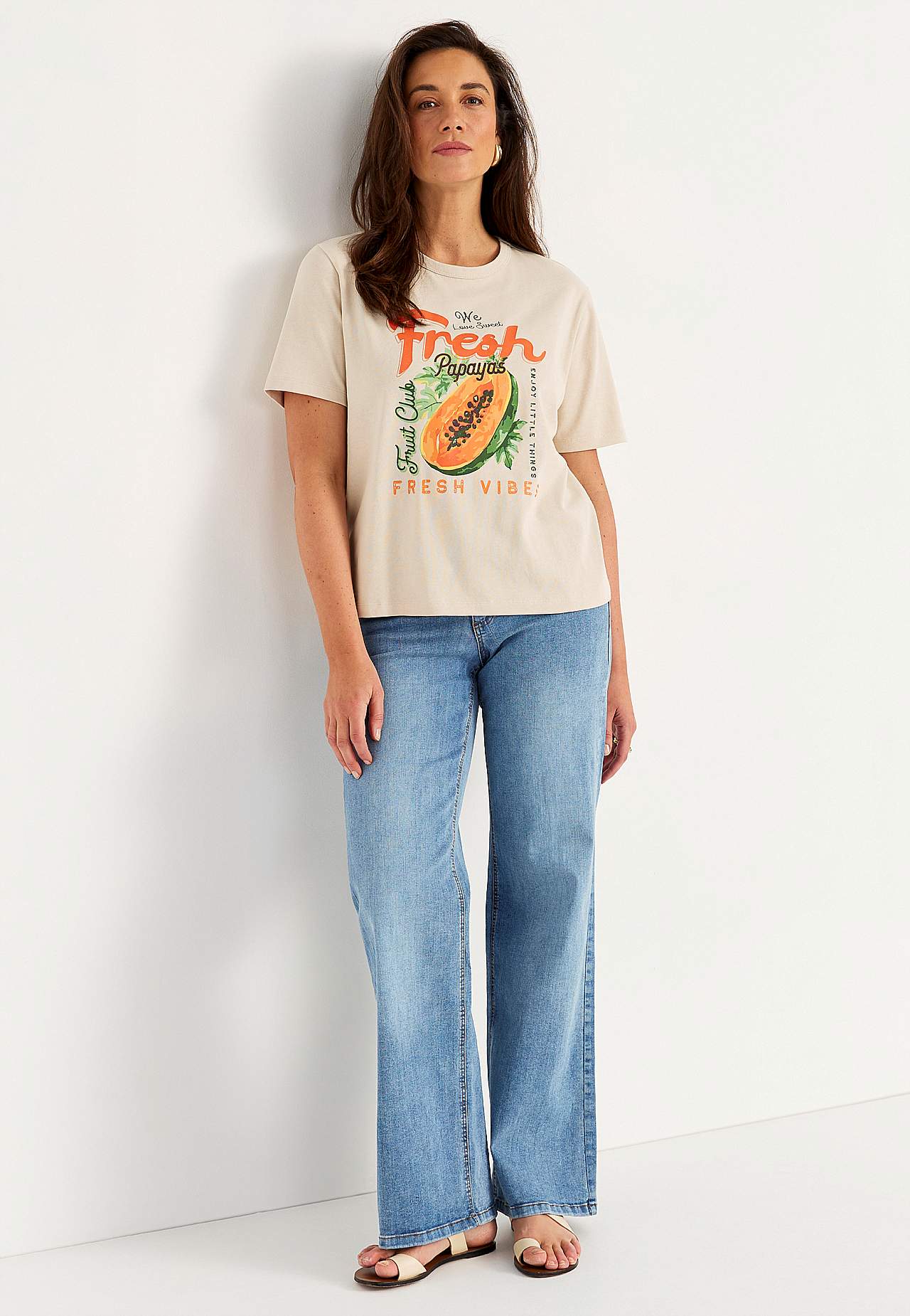 T-Shirt aus Bio-Baumwolle mit Druck