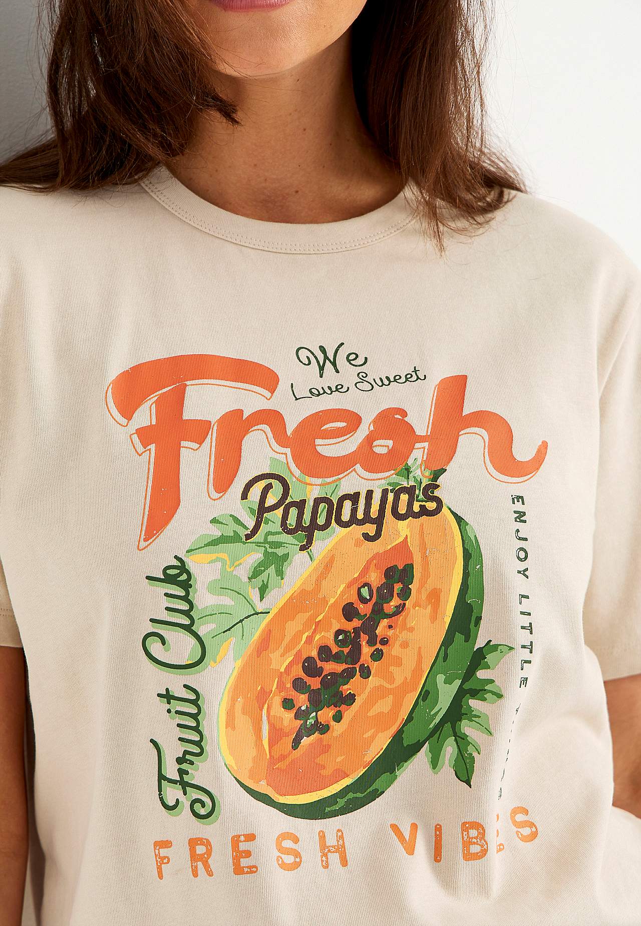 T-Shirt aus Bio-Baumwolle mit Druck