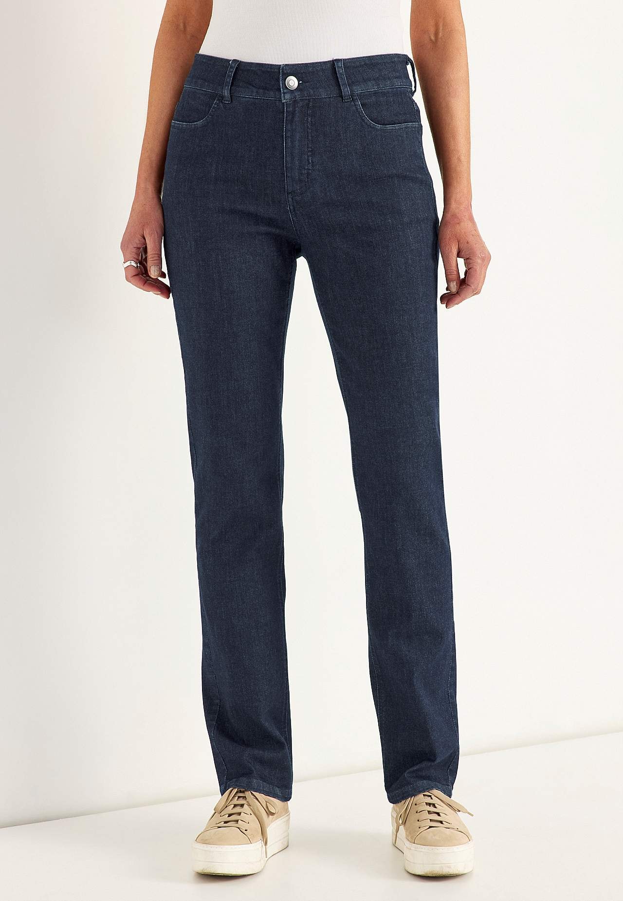 Gerade Jeans aus superstretch Denim - zwei Längen