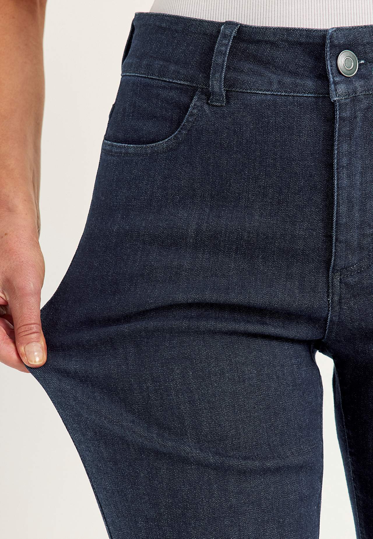 Gerade Jeans aus superstretch Denim - zwei Längen