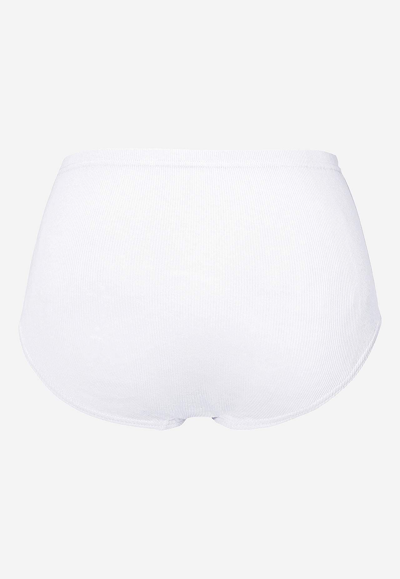 Gerippte Damen-Unterhose aus Baumwolle Lisa 6er-Pack