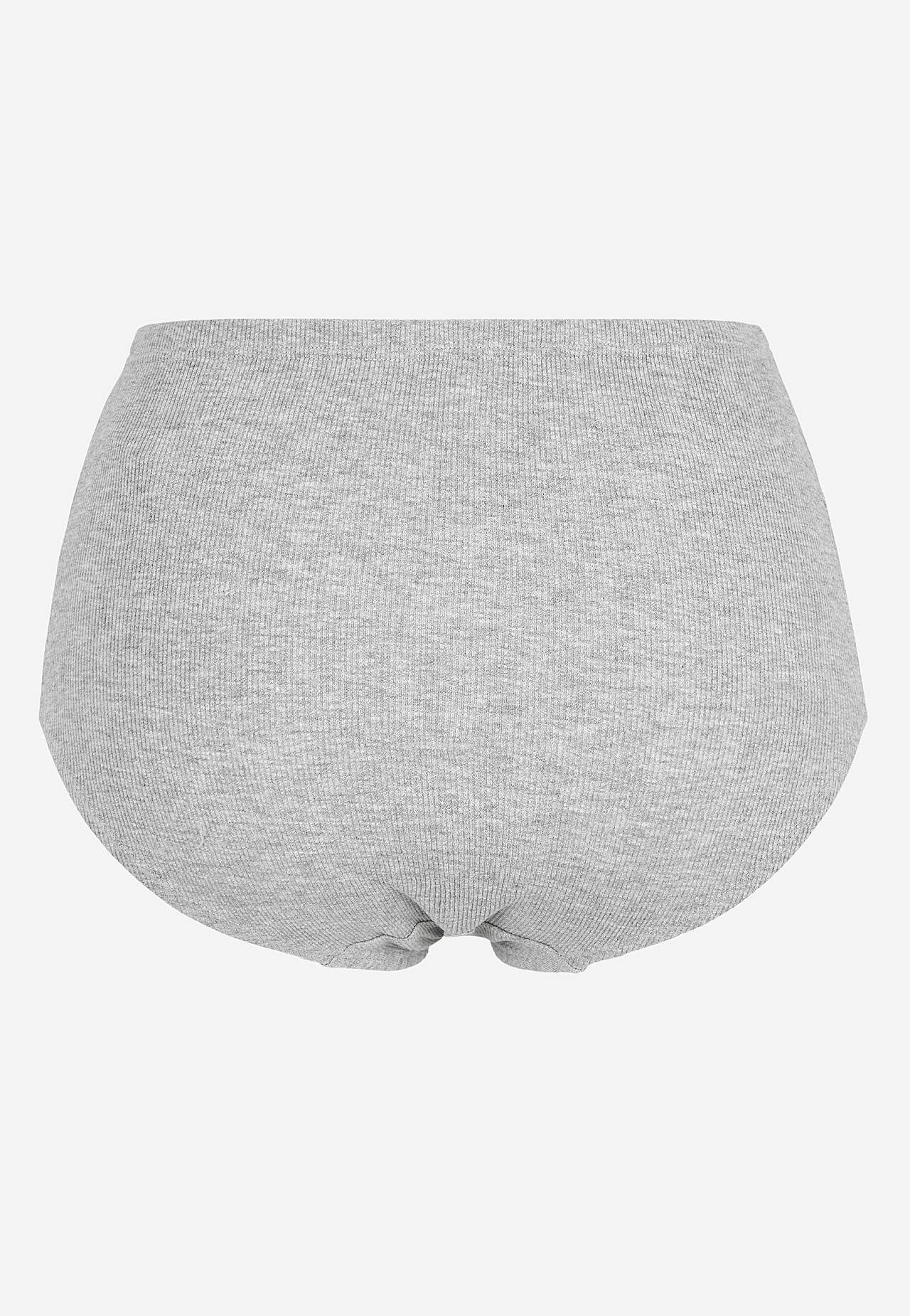Gerippte Damen-Unterhose aus Baumwolle Lisa 6er-Pack