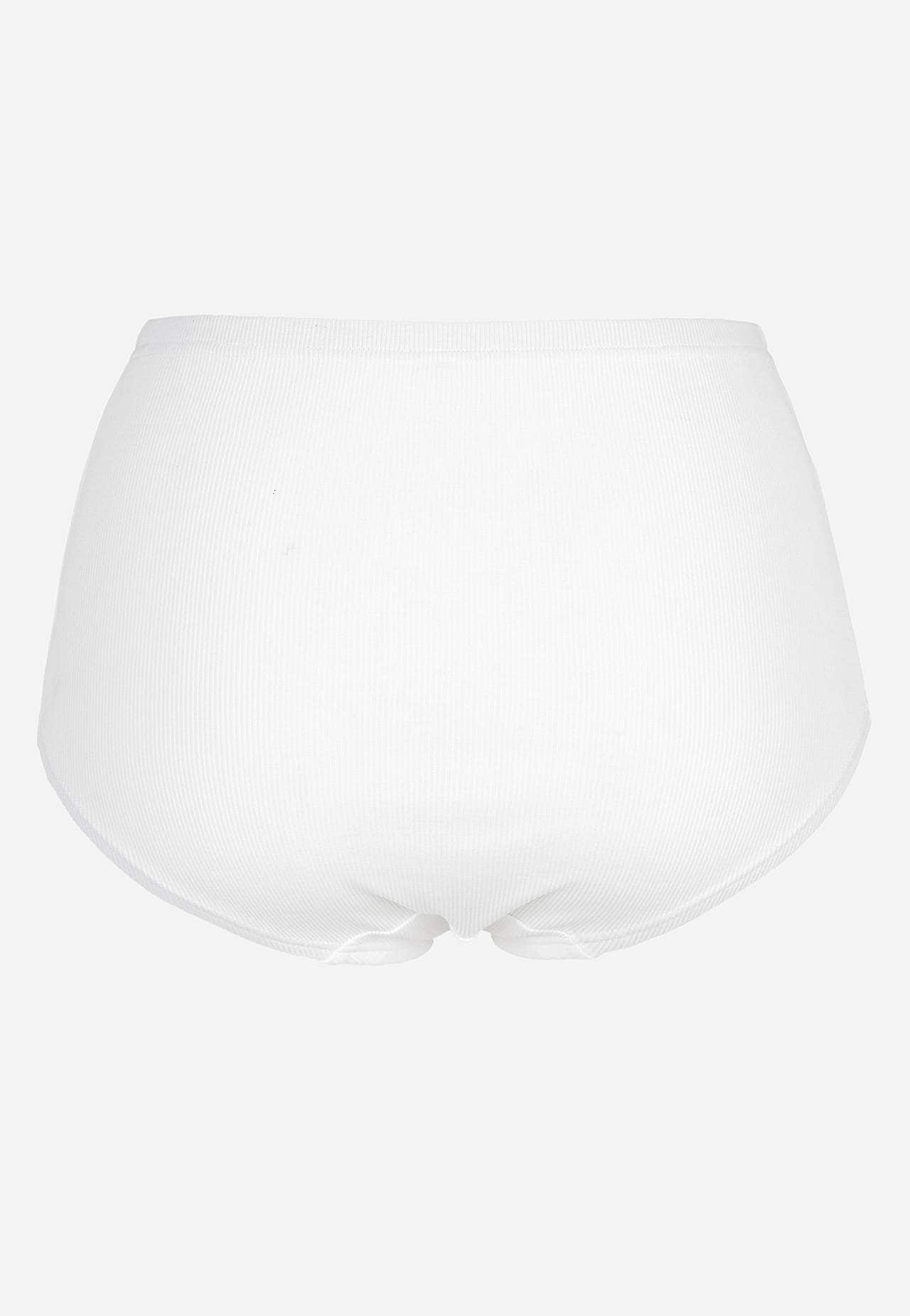 Gerippte Damen-Unterhose aus Baumwolle Lisa 6er-Pack