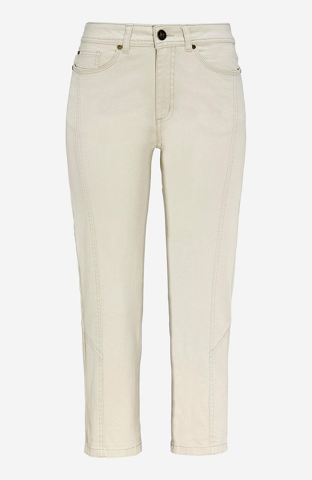 Cropped Jeans mit Fünf-Taschen-Design