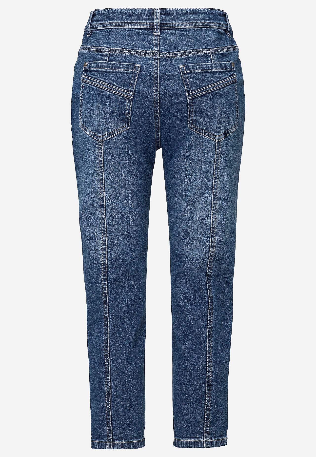 Cropped Jeans mit Fünf-Taschen-Design
