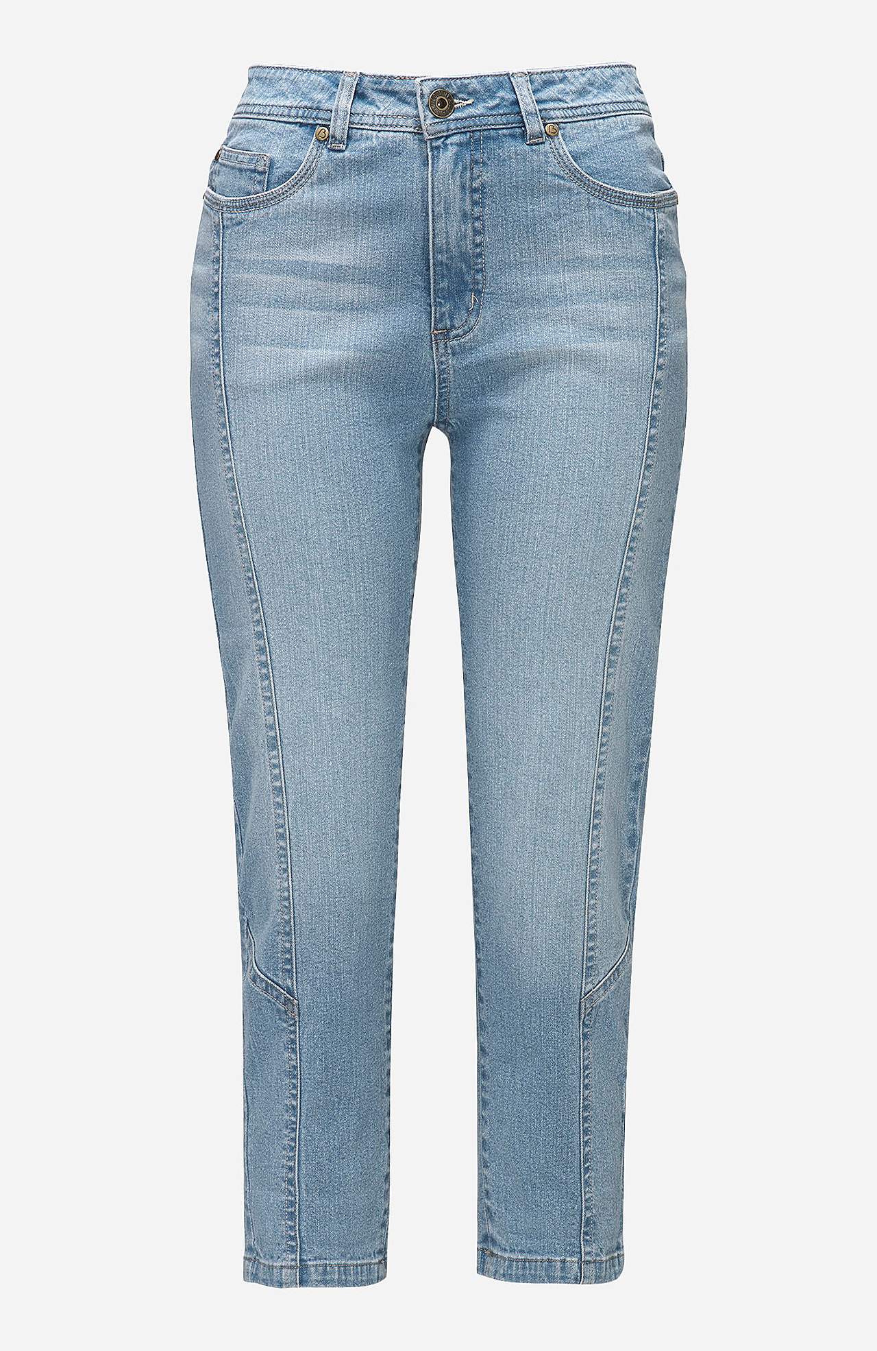 Cropped Jeans mit Fünf-Taschen-Design