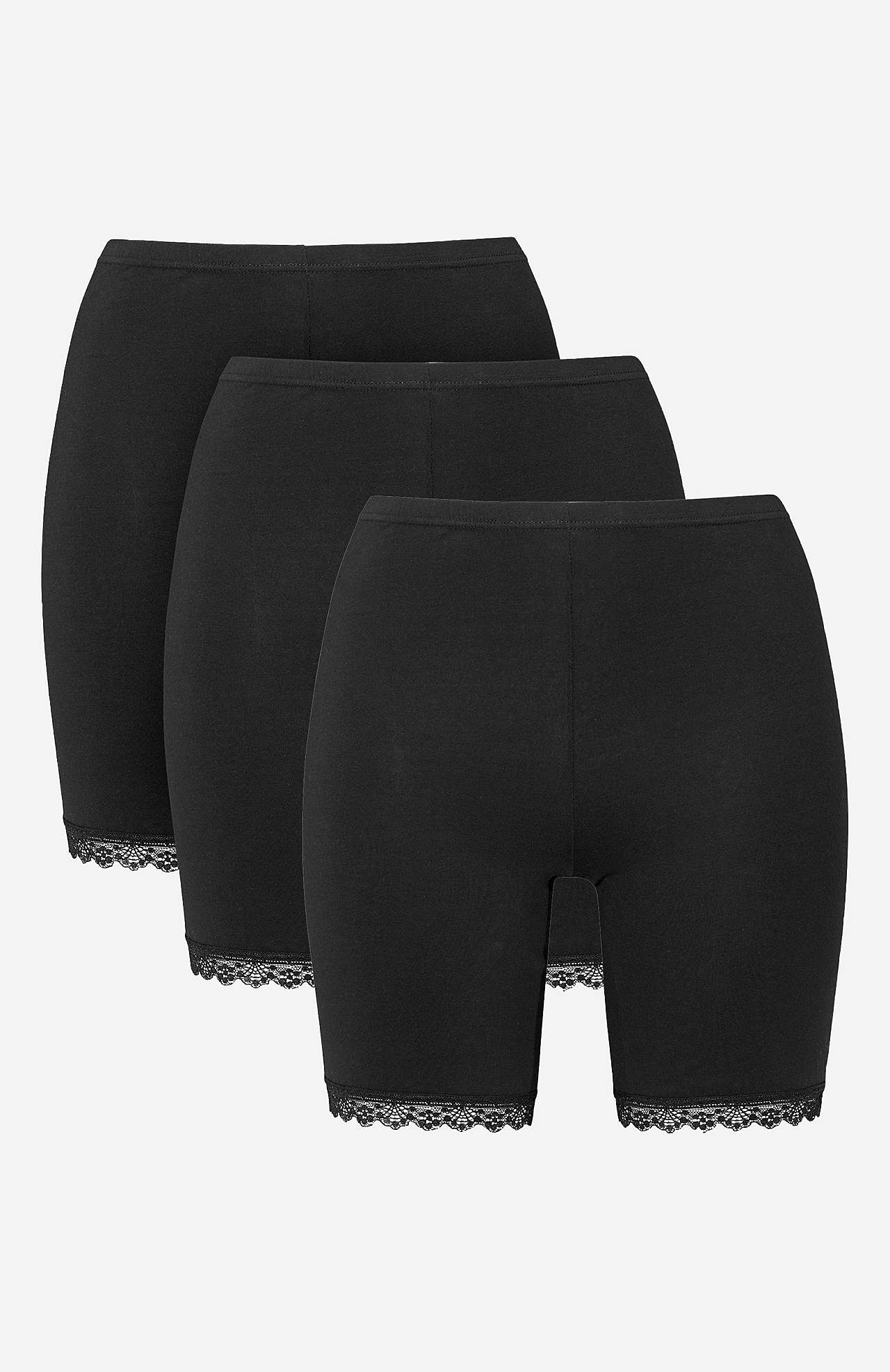 Baumwollslip mit längerem Bein Elise 3er-Pack